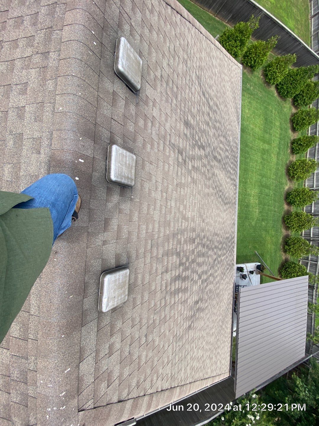 Hail Roof inspection in Jenks by Decor Roofing & Restoration