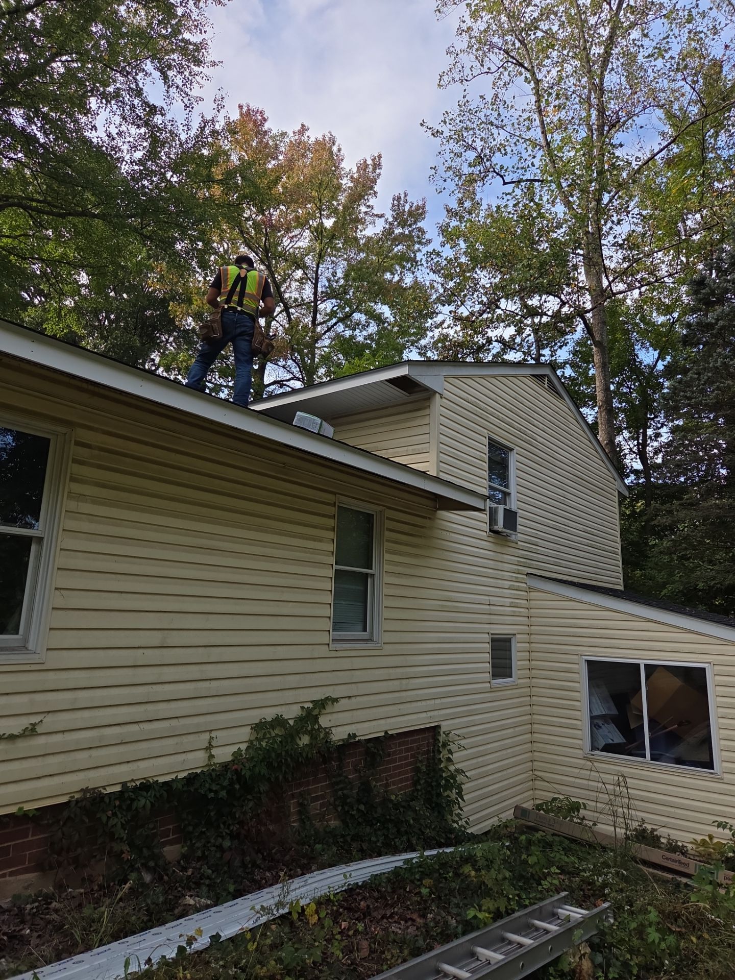 Burke : Residential Roof Replacement with CertainTeed Landmark Pro in Max Def Charcoal Black  by RM Banning, Inc.