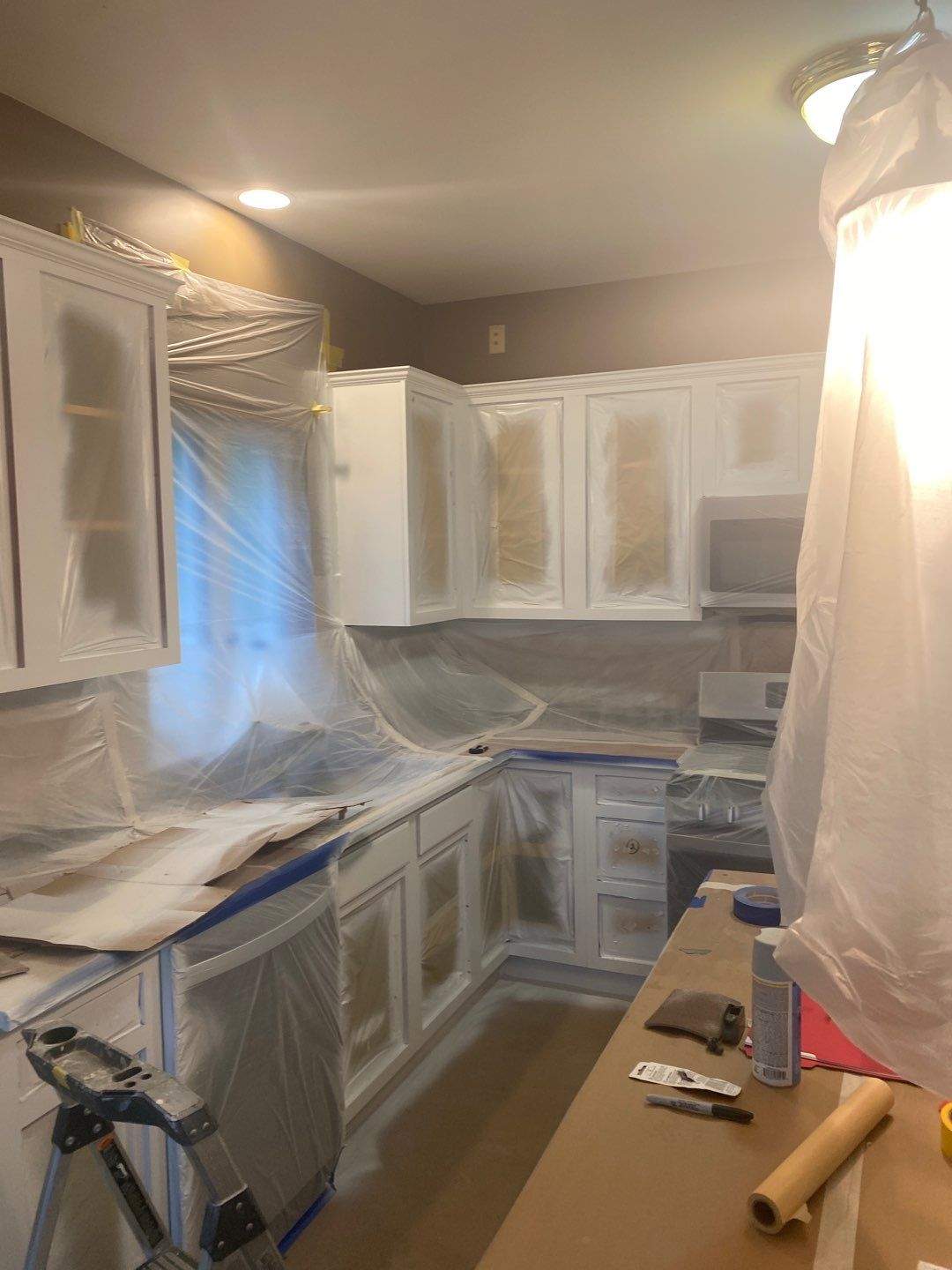 High End Kitchen Cabinet Painting by Ryan Amato Painting LLC and Lehigh Valley Epoxy