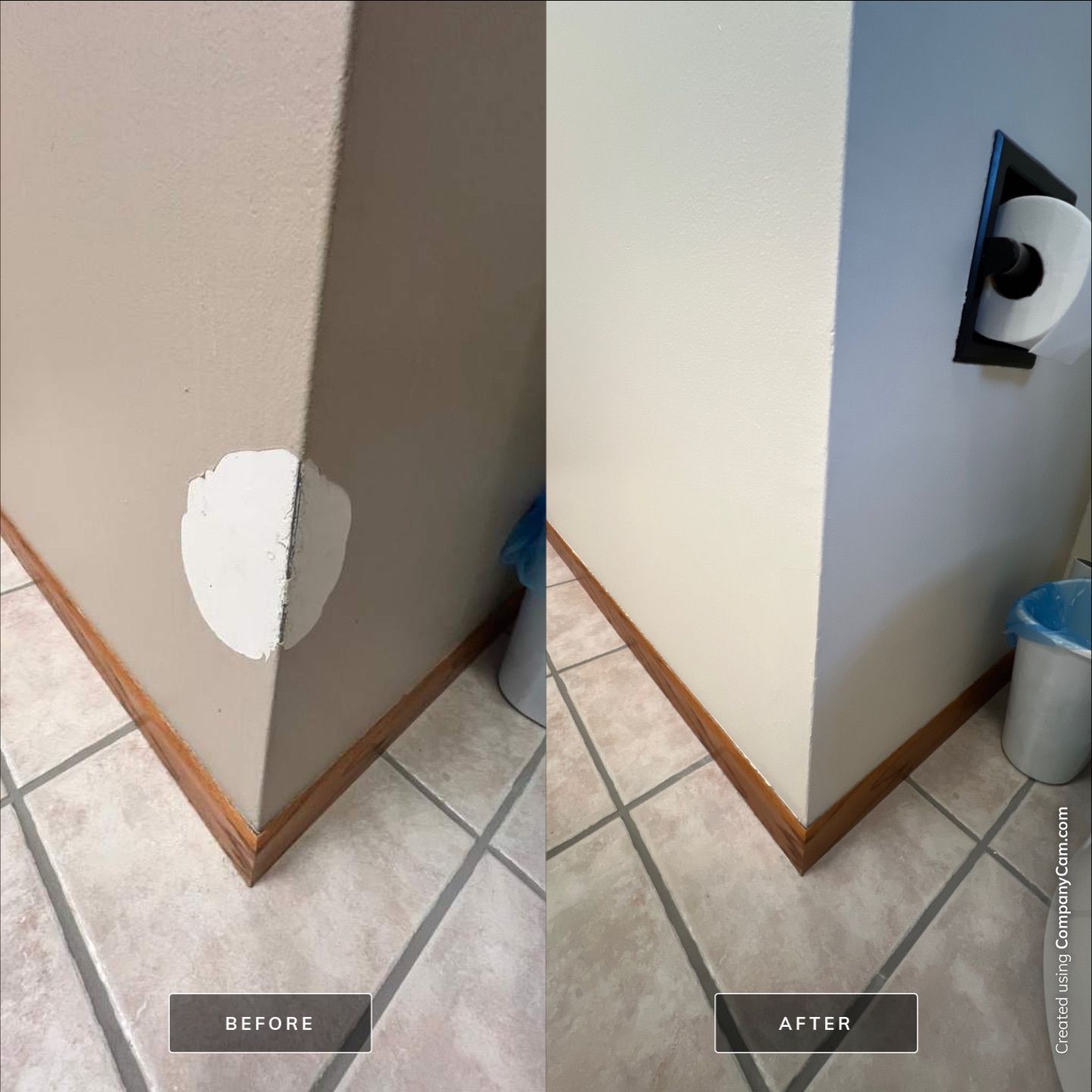 Main Floor Repaint w/ Wall Repair by Grandview Painting