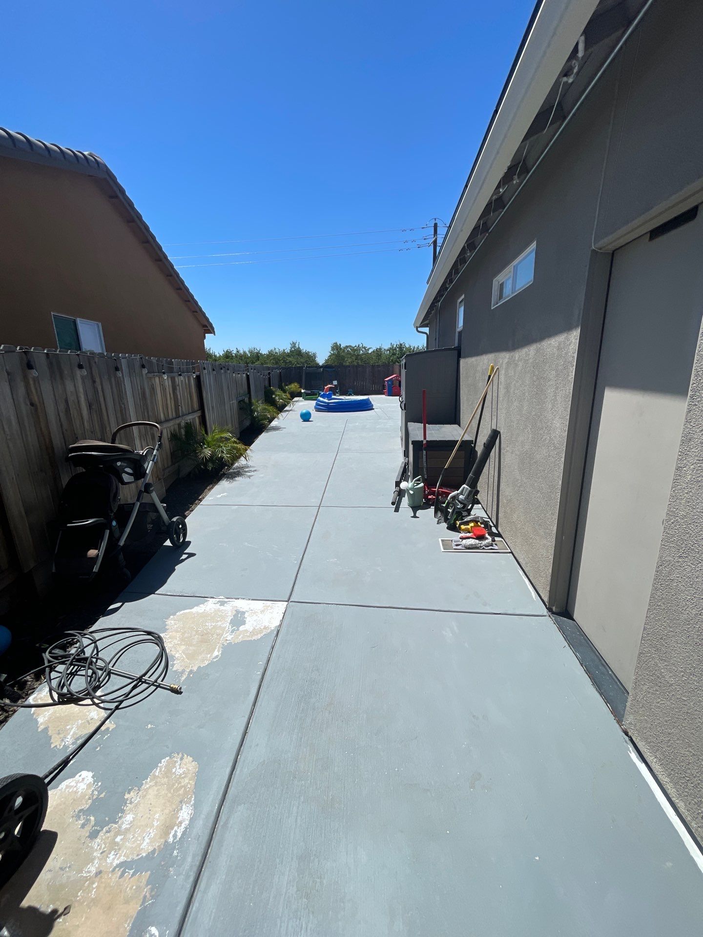 Patio Concrete Coating in Madera, CA by Lancaster Painting