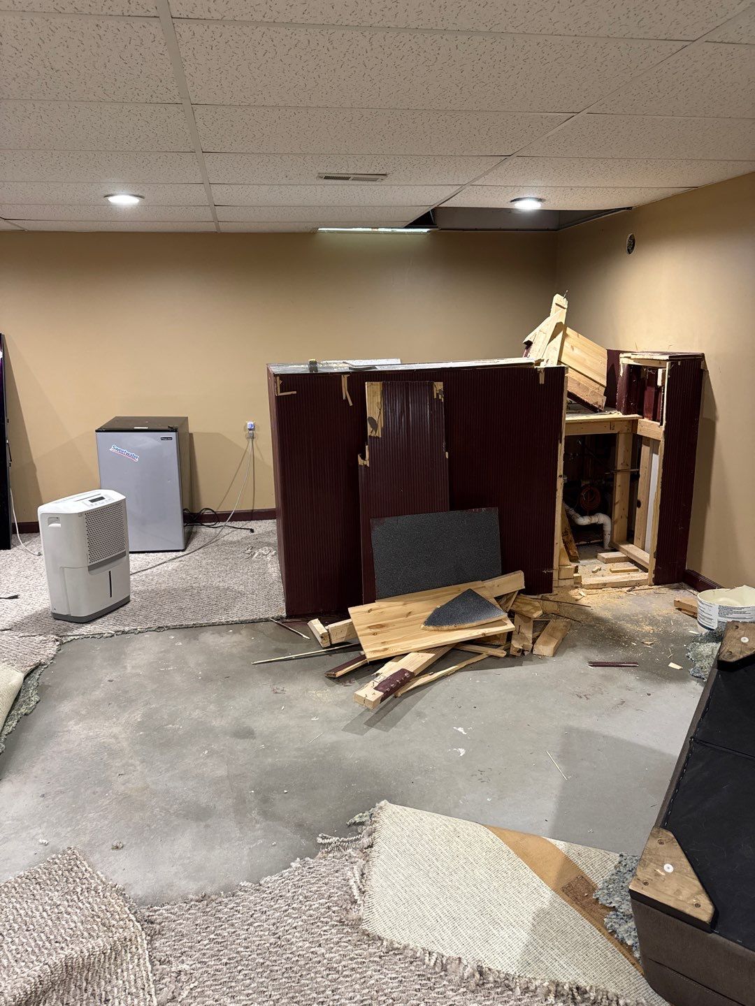 Project in West Bloomfield by EzDry Water Mitigation & Property Restoration