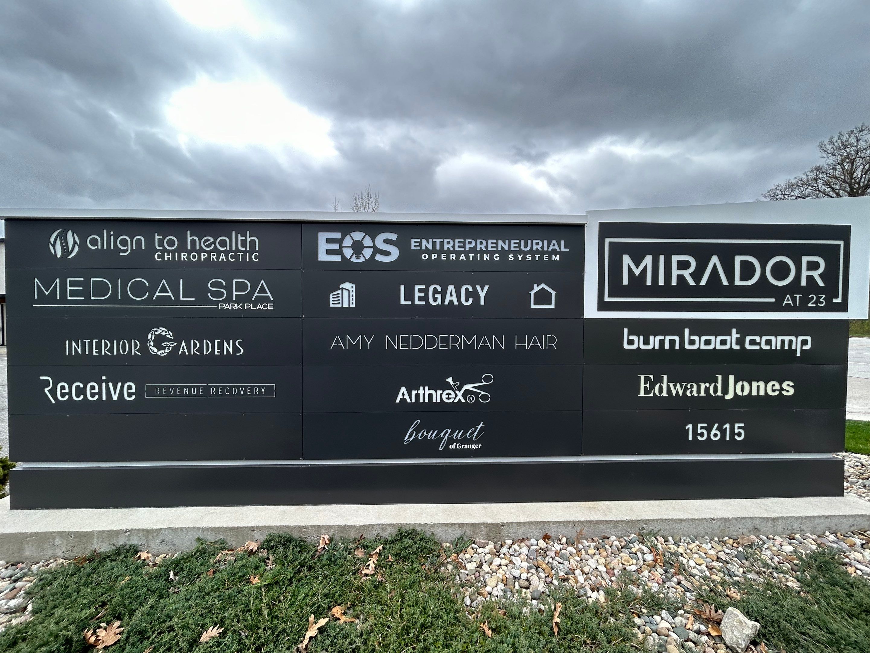 Boquet of Granger - Exterior Signage by Hayes Design co