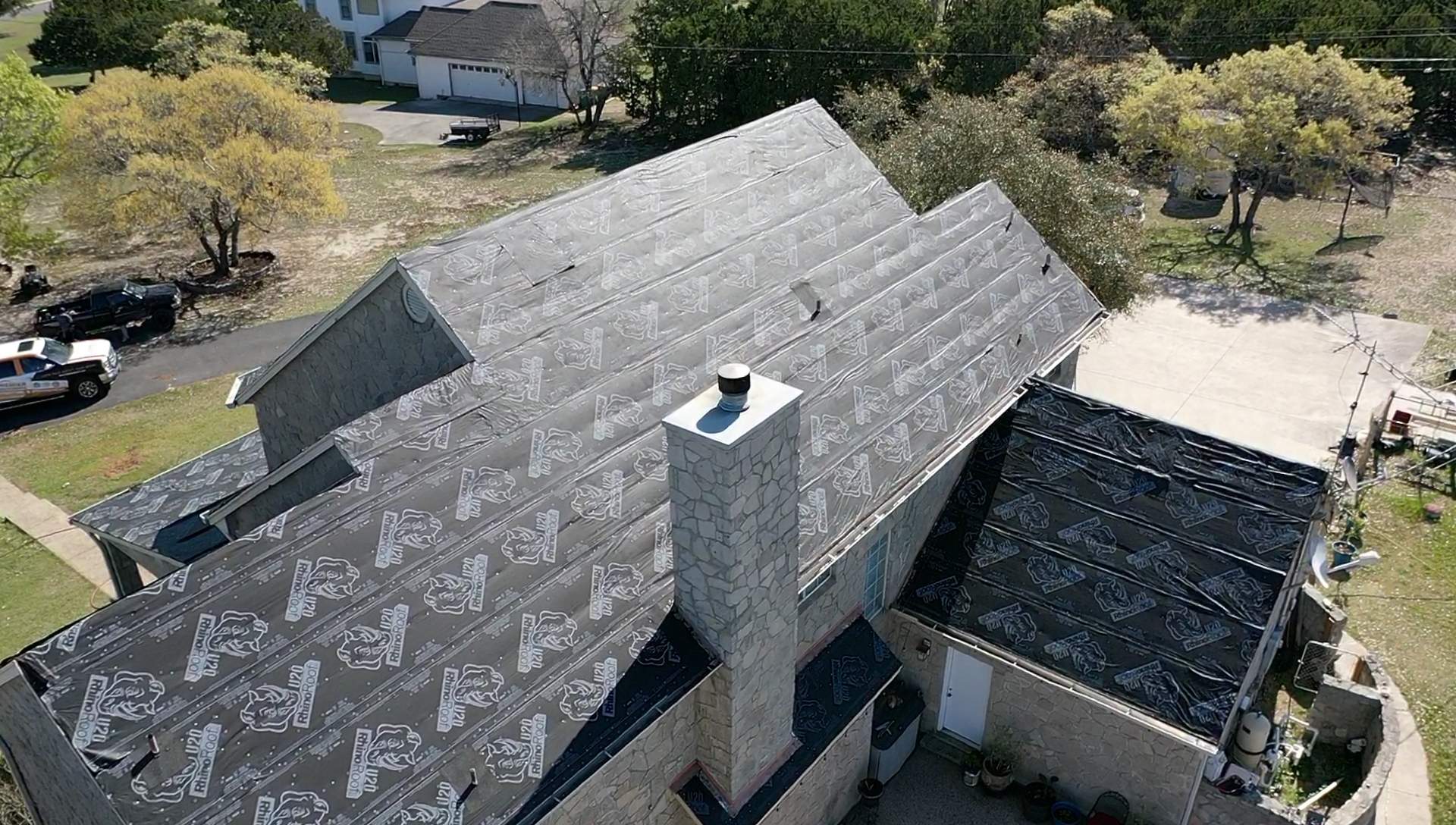 Residential Metal Roof Installation using McElroy Metal by Premier Roofing and Contracting