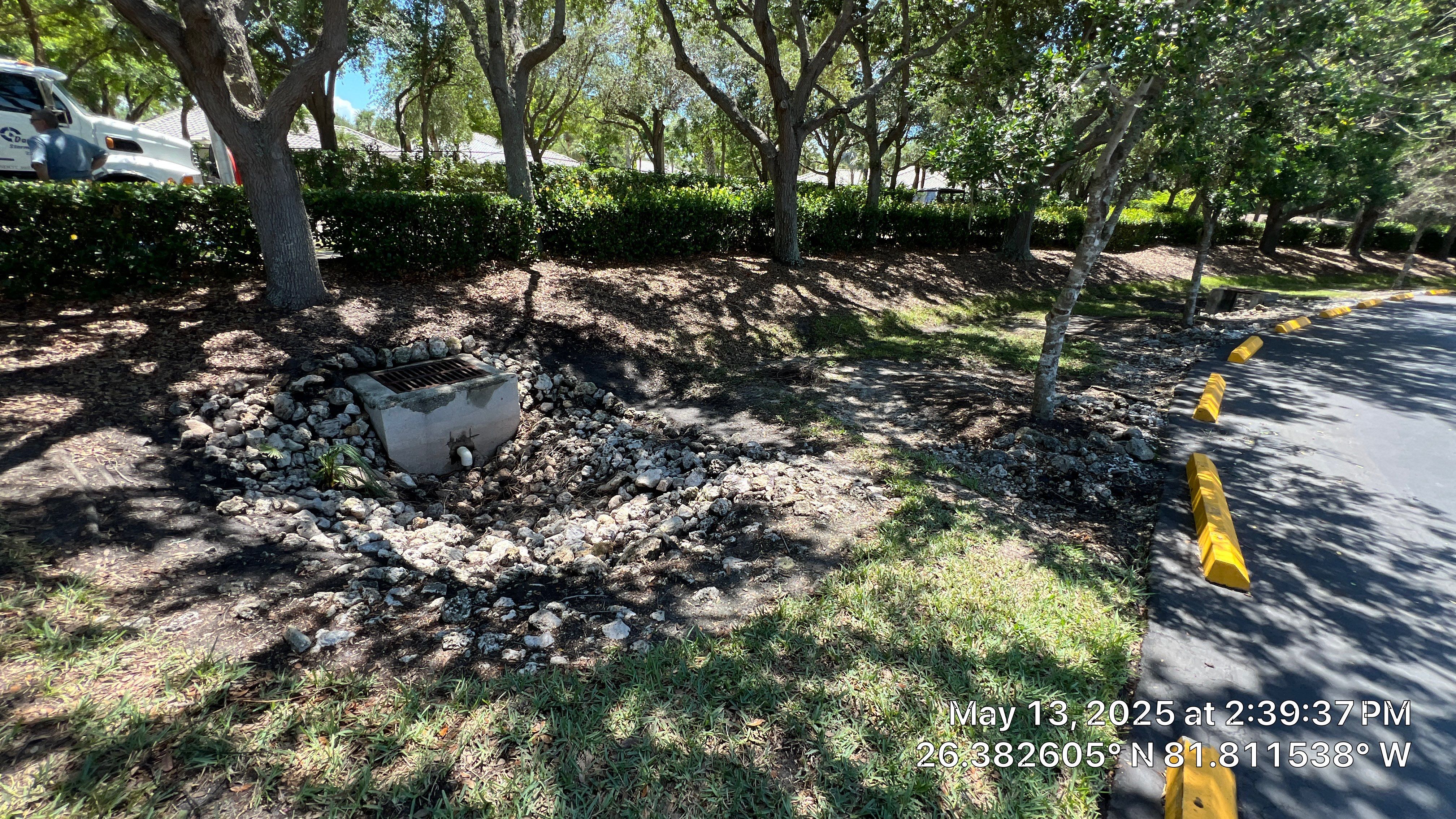 Pelican Landing Fitness & Tennis Court Parking Lot Stormwater System Maintenance by Don Mar, Inc. Storm Water Solutions