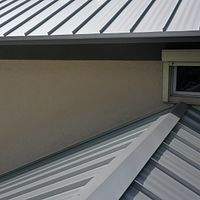 24ga 1.5" Mechanical Seam Silver Metallic by Total Roofing System The Metal Roof Experts