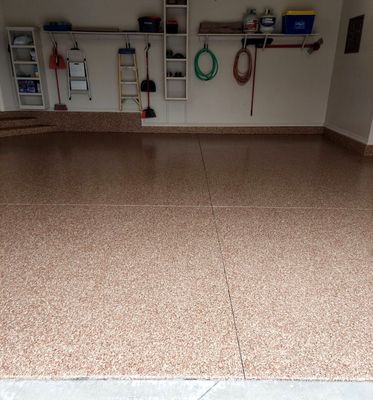 Garage Floor Coating using Chestnut
