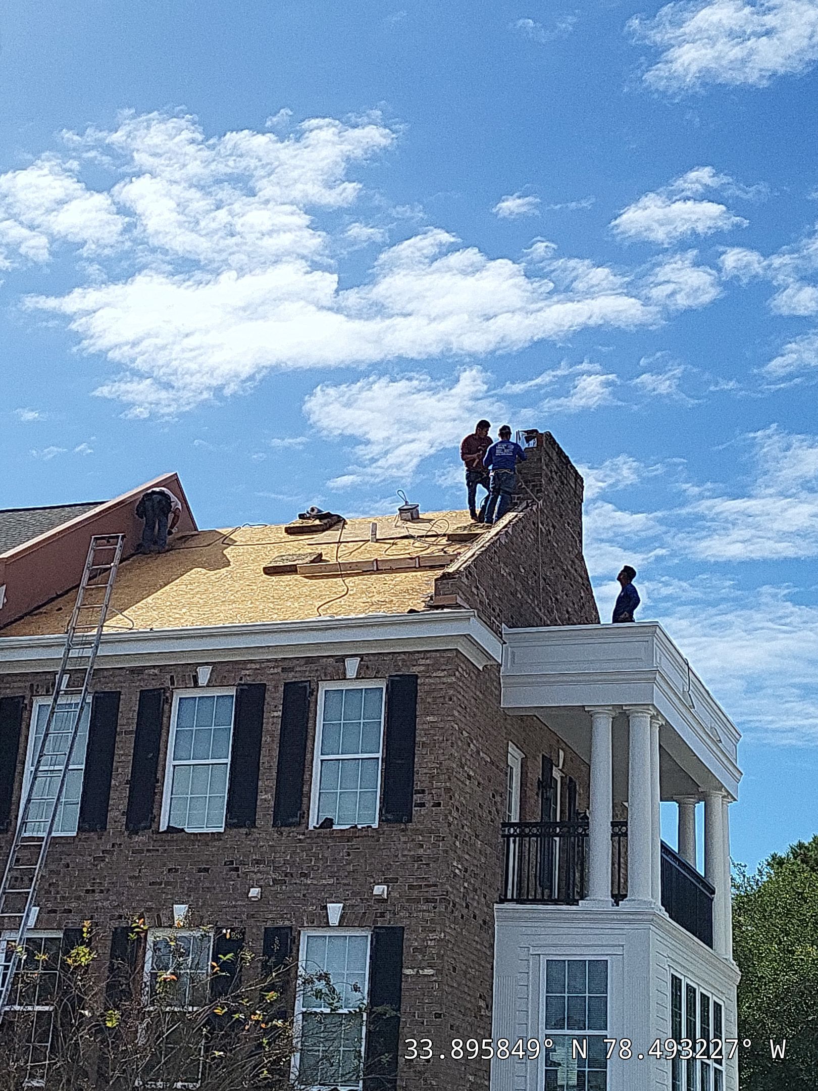 Townhouse Roof Replacement and Chimney Repair in Sunset Beach, NC by RGR Construction and Roofing, LLC