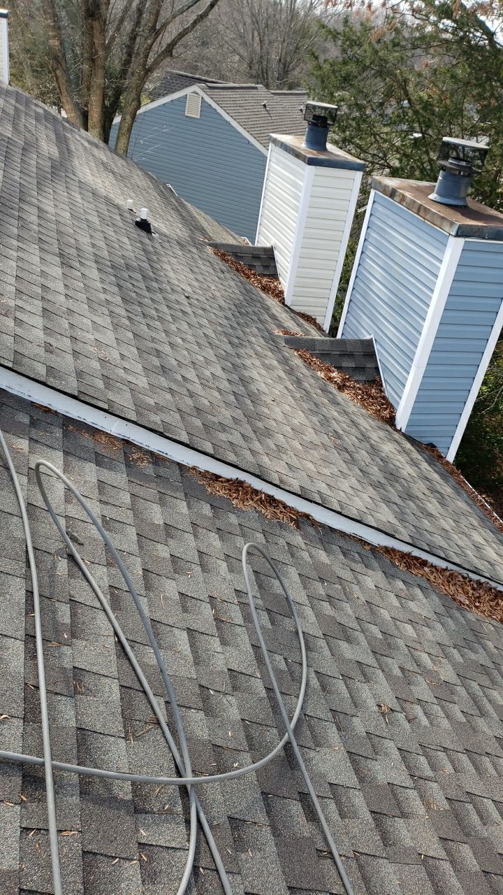 Gutter Cleaning using water by Power Wash Masters LLC