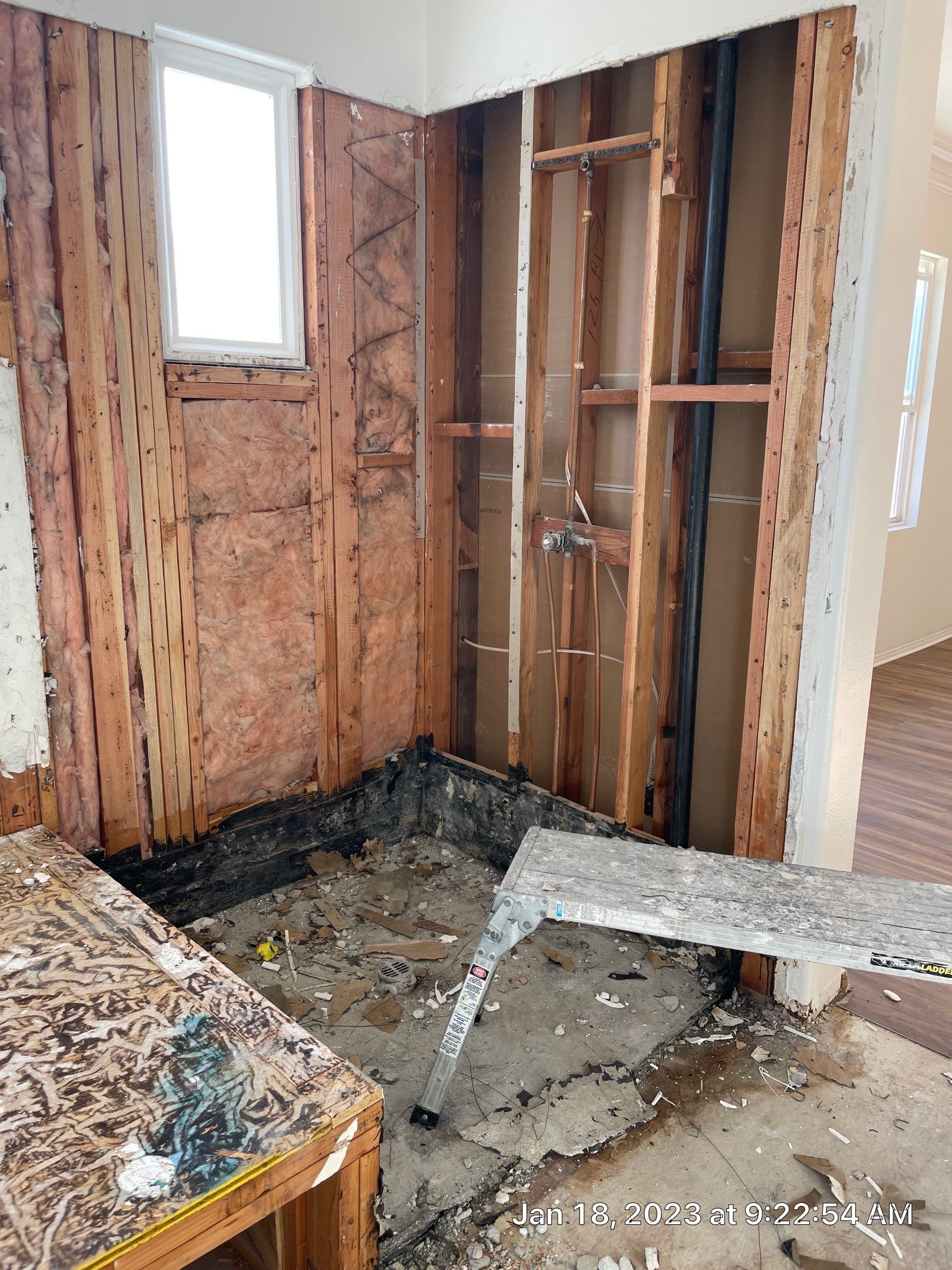 Bathroom Remodel using Laticrete by OC Flooring Inspections-ICRI - CCSMT-CFIU#439