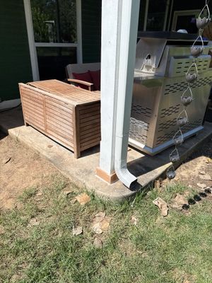 cedar post replacement & exterior painting in Choctaw
