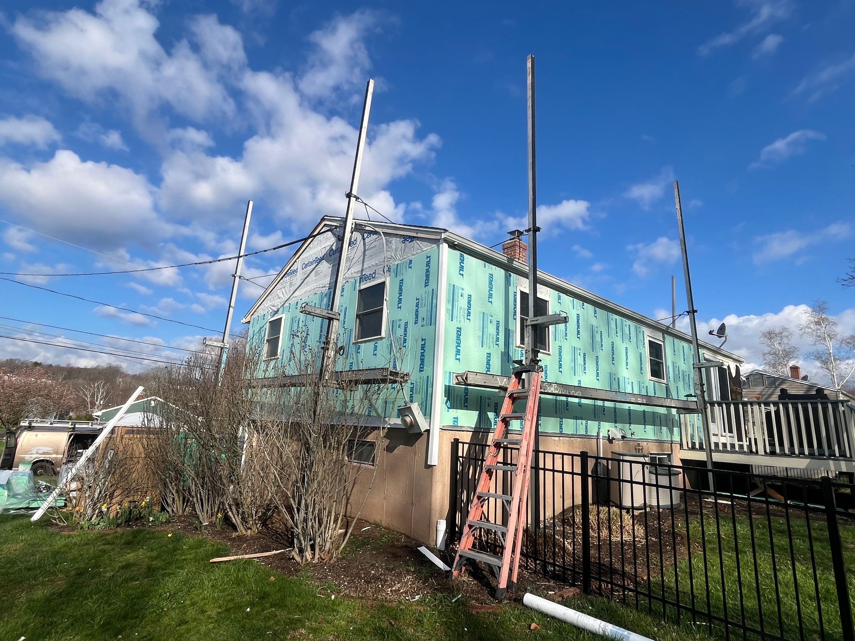 Stunning Siding Transformation with Cert. Restoration Classic D/4 Standard, Wedgewood Blue by DiGiorgi Roofing and Siding Inc