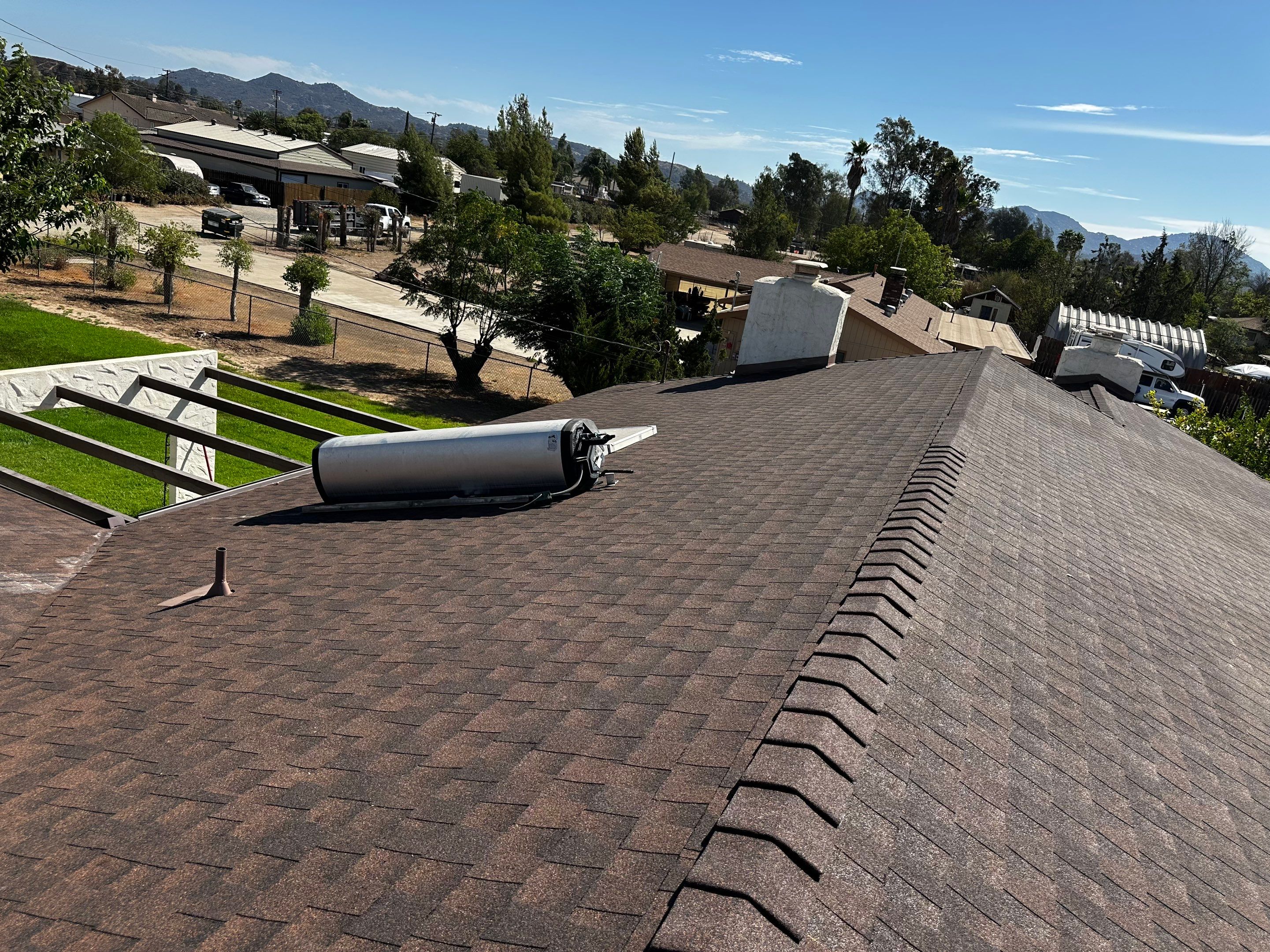 GAF Timberline Asphalt Shingle Roof Replacement in Ramona by Reliable Roofing San Diego Inc.