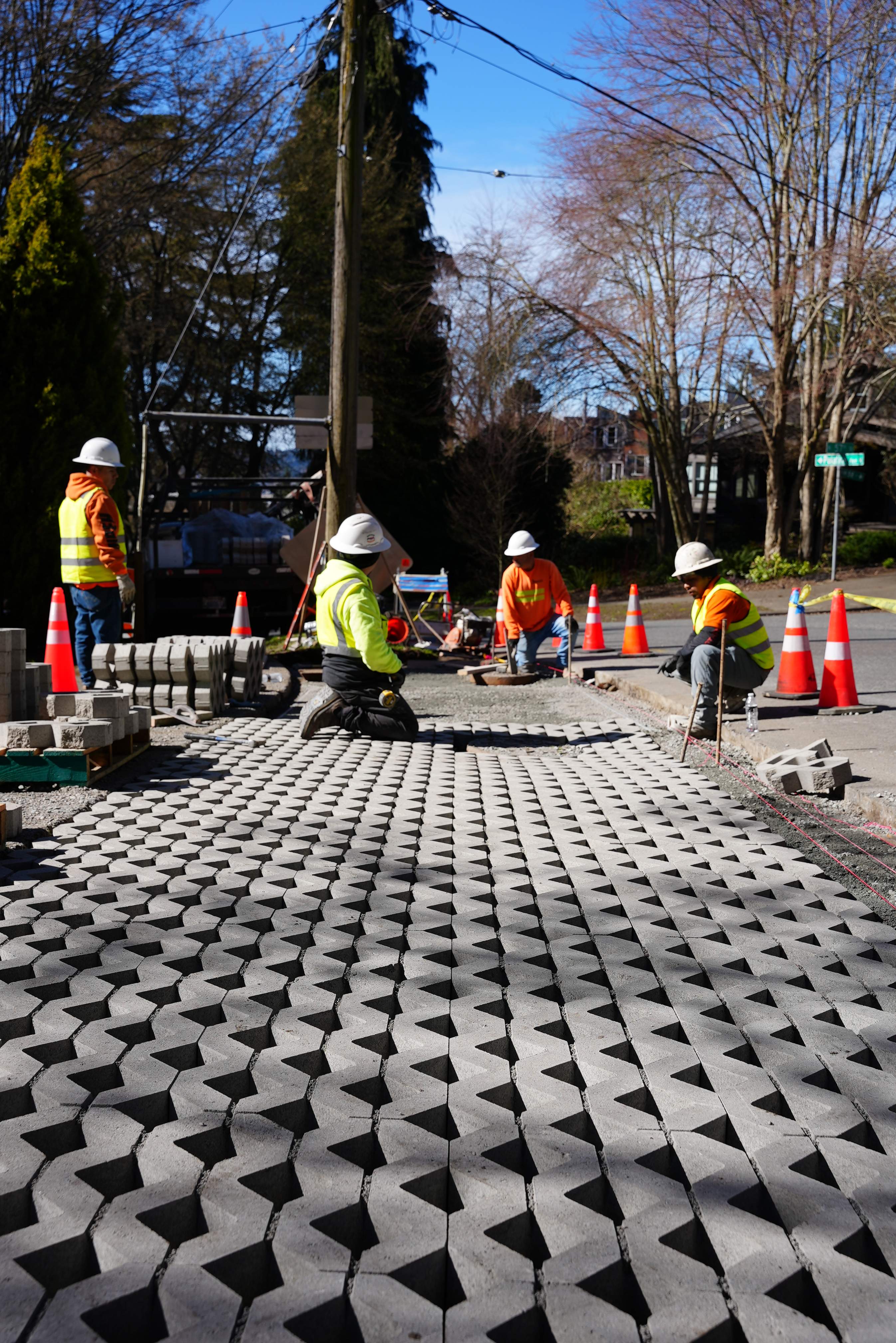 Russell | Turfstone Pavers Driveway  by Jireh Asphalt & Concrete Inc 