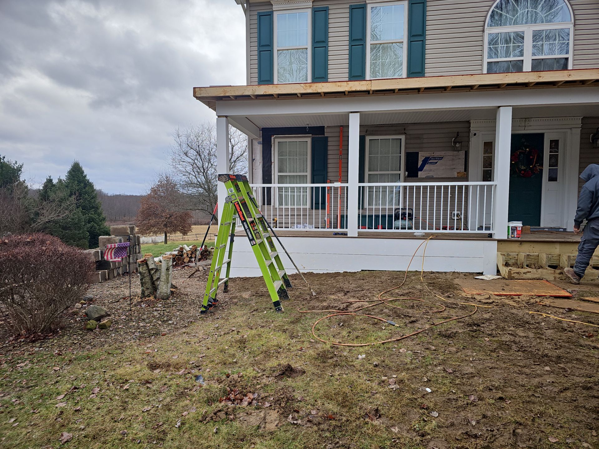 Porch by Cousins Roofing Siding & Decks