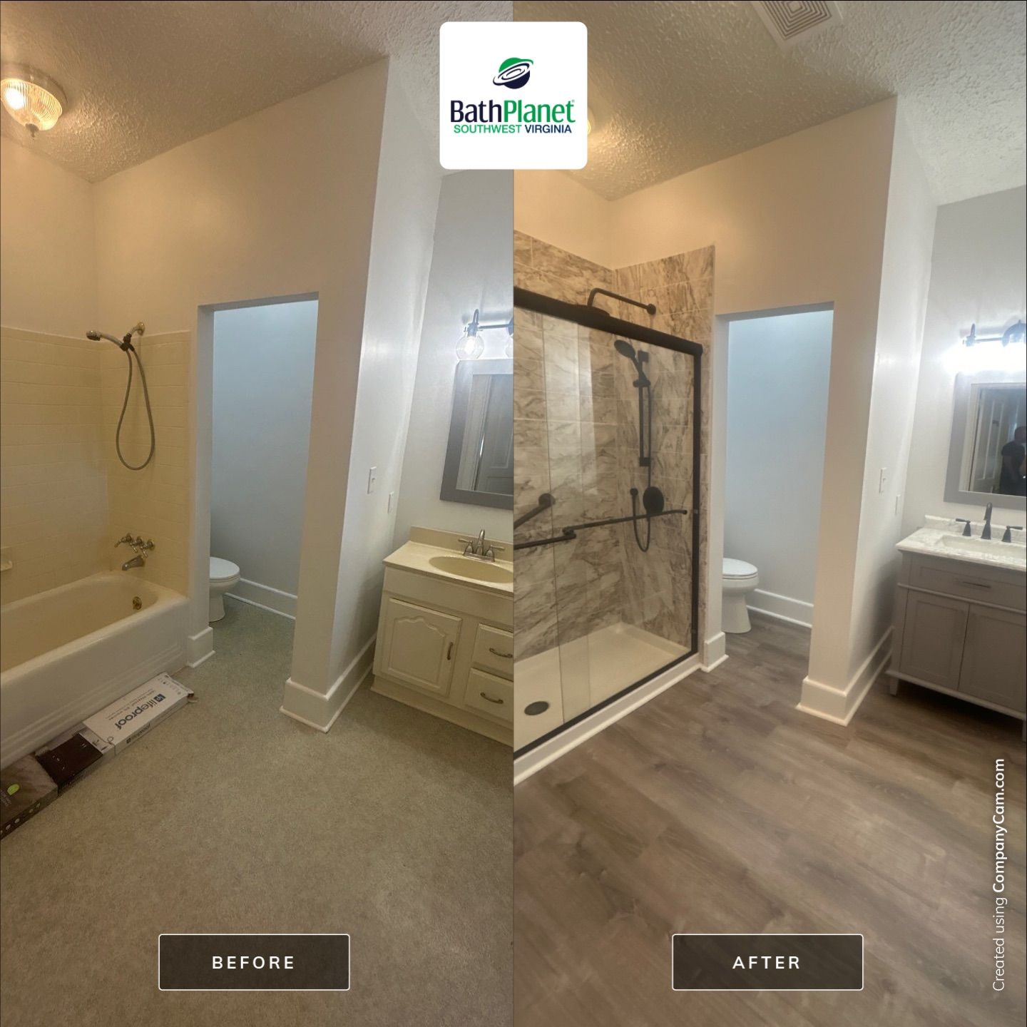 Tub to Shower by BathPlanet SW Virginia