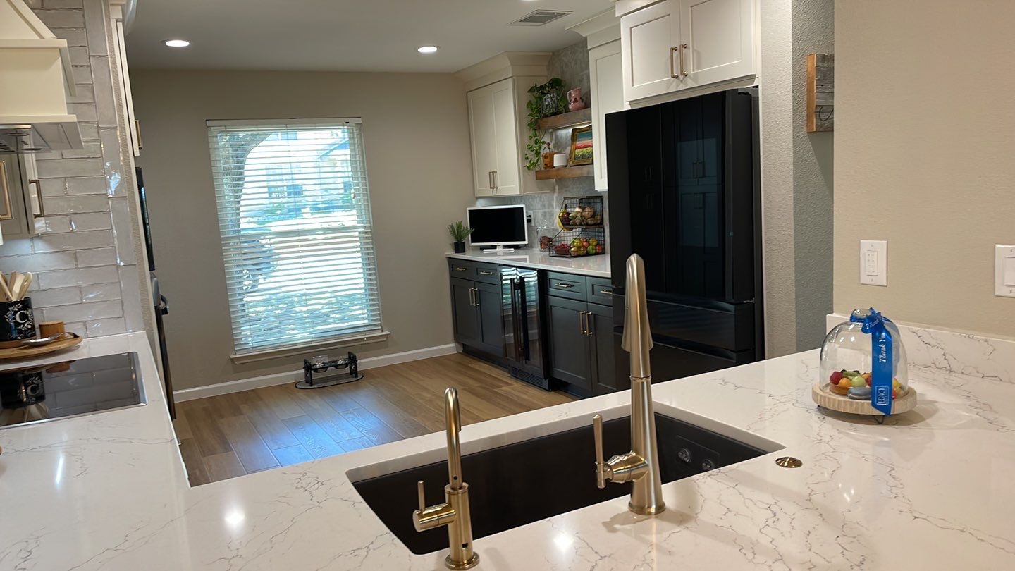 Helotes Kitchen Remodel | Custom Two-Tone Kitchen with Opened Wall and Expanded Storage by Legacy Bath and Kitchen 
