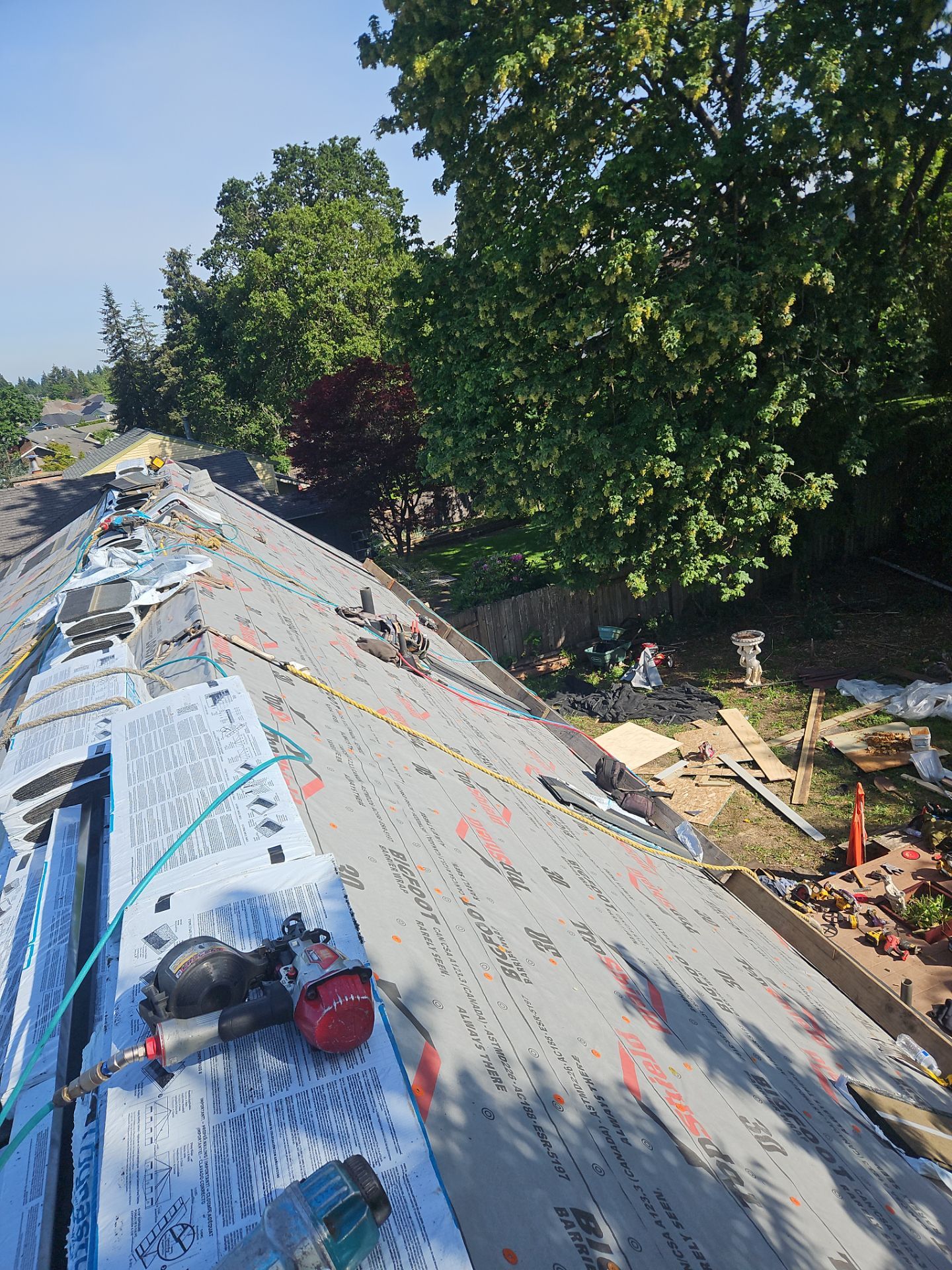 Residential Roofing Installation using IKO Dynasty (Color: Granite Black) by Orezona Building & Roofing Company, Inc.
