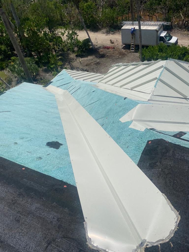 Sanibel Island Standing Seam Roof Replacement by Four Peaks Roofing