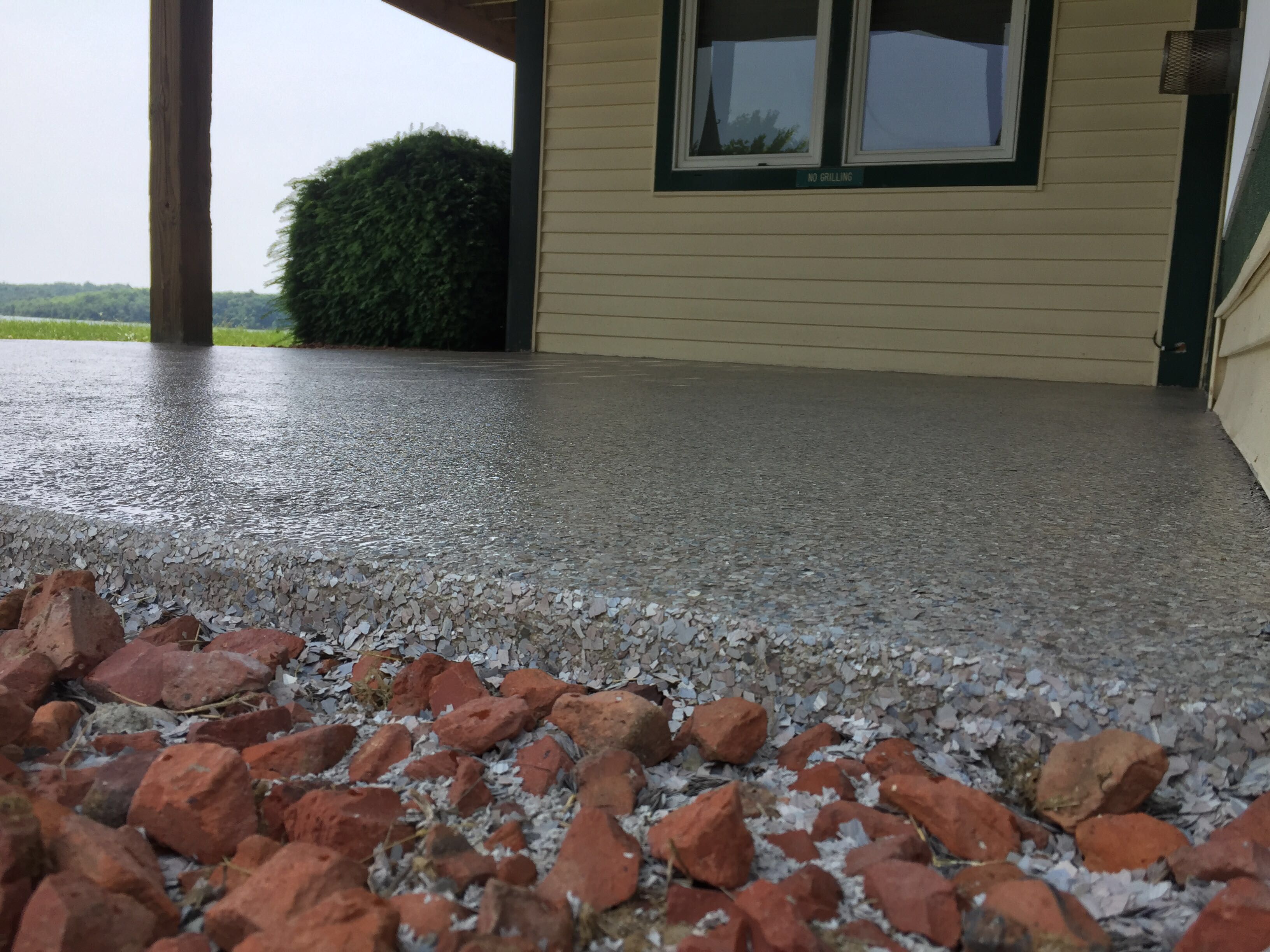 Patio Installation using Fieldstone by Your1DayFloor.com
