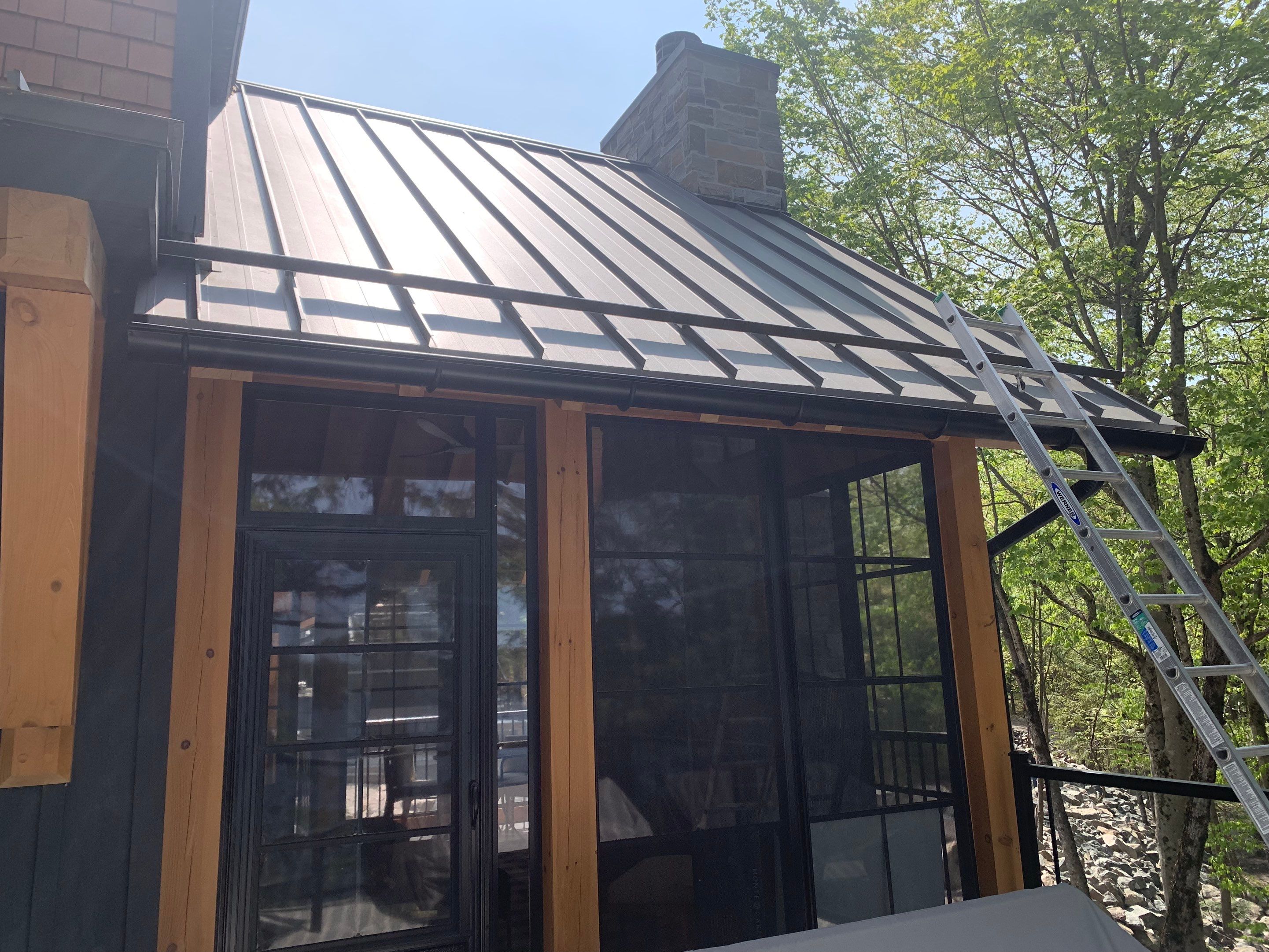 New Home Construction using 16" Standing Seam Panels by Jay Carter Roofing & Sheet Metal