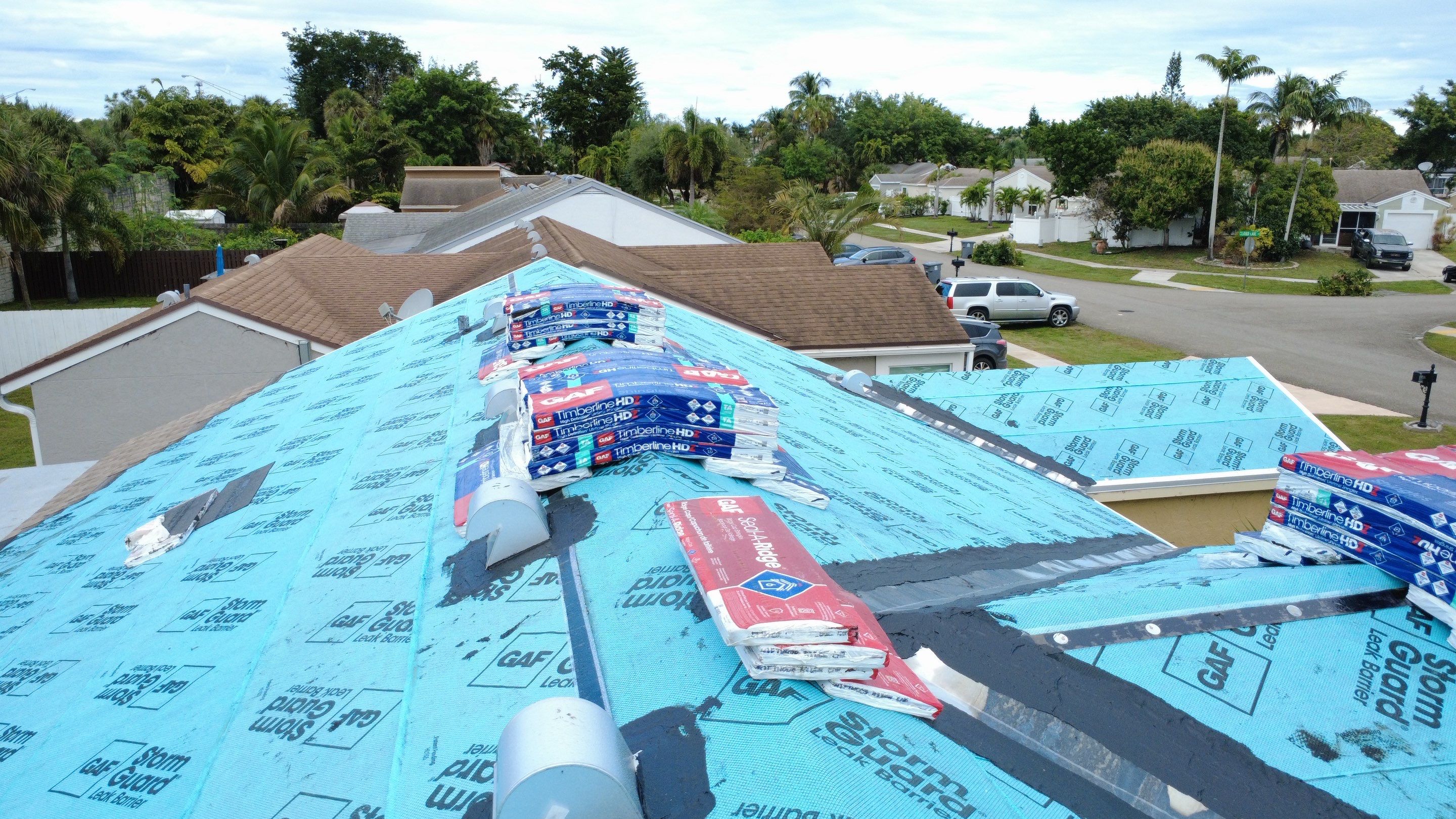 Residential Roofing Installation using GAF by BLUES BROTHERS ROOFING
