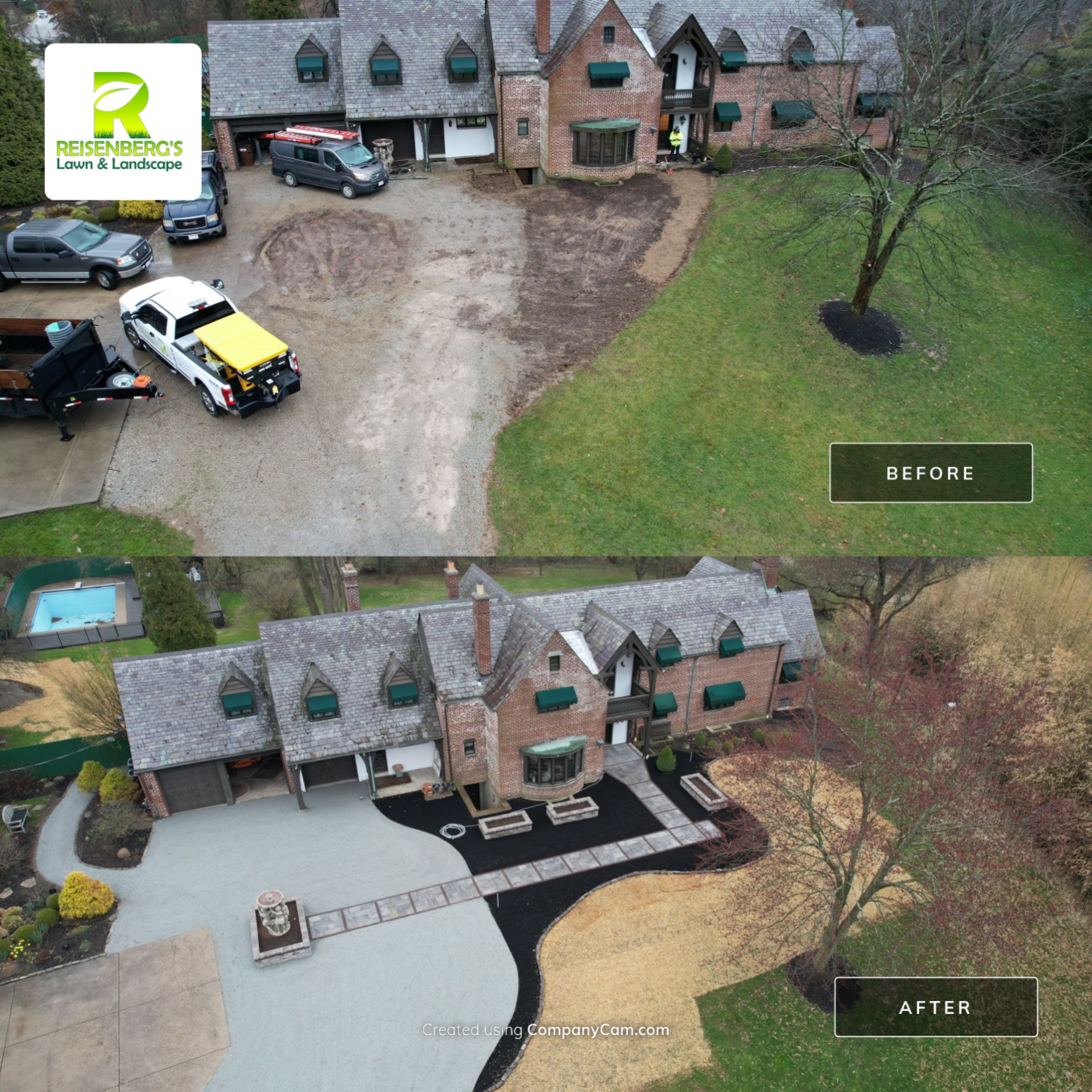 Hardscape Design & Install using Unilock Products by Reisenberg’s Lawn & Landscape, LLC