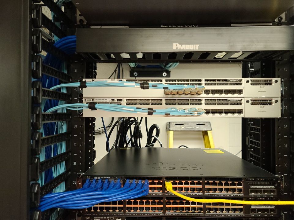 Structure Cable Installation using Cat 6 Cabling & Fiber  by Firmament Solutions