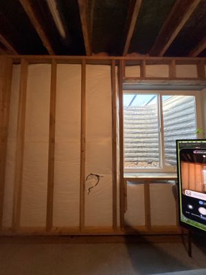 Basement Egress Window and Interior Wall Framing in Wellington