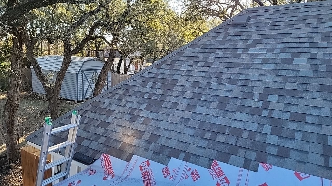 Residential Roof Replacement using Owens Corning Duration by Action Exteriors Austin