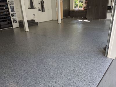 Garage Transformation using Slate Stone