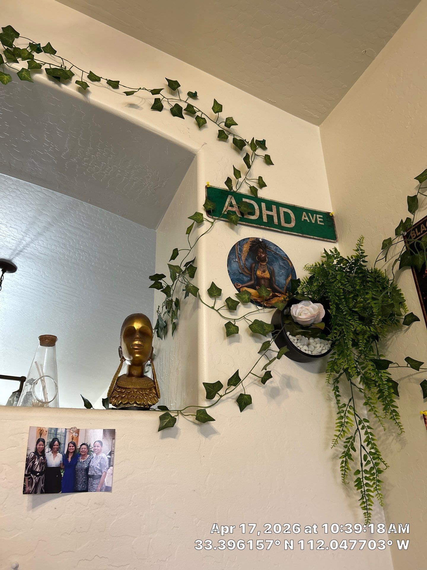 Interior Decorative Wall and Artificial Vine Installation in Phoenix by CompanyCam Sales Demo