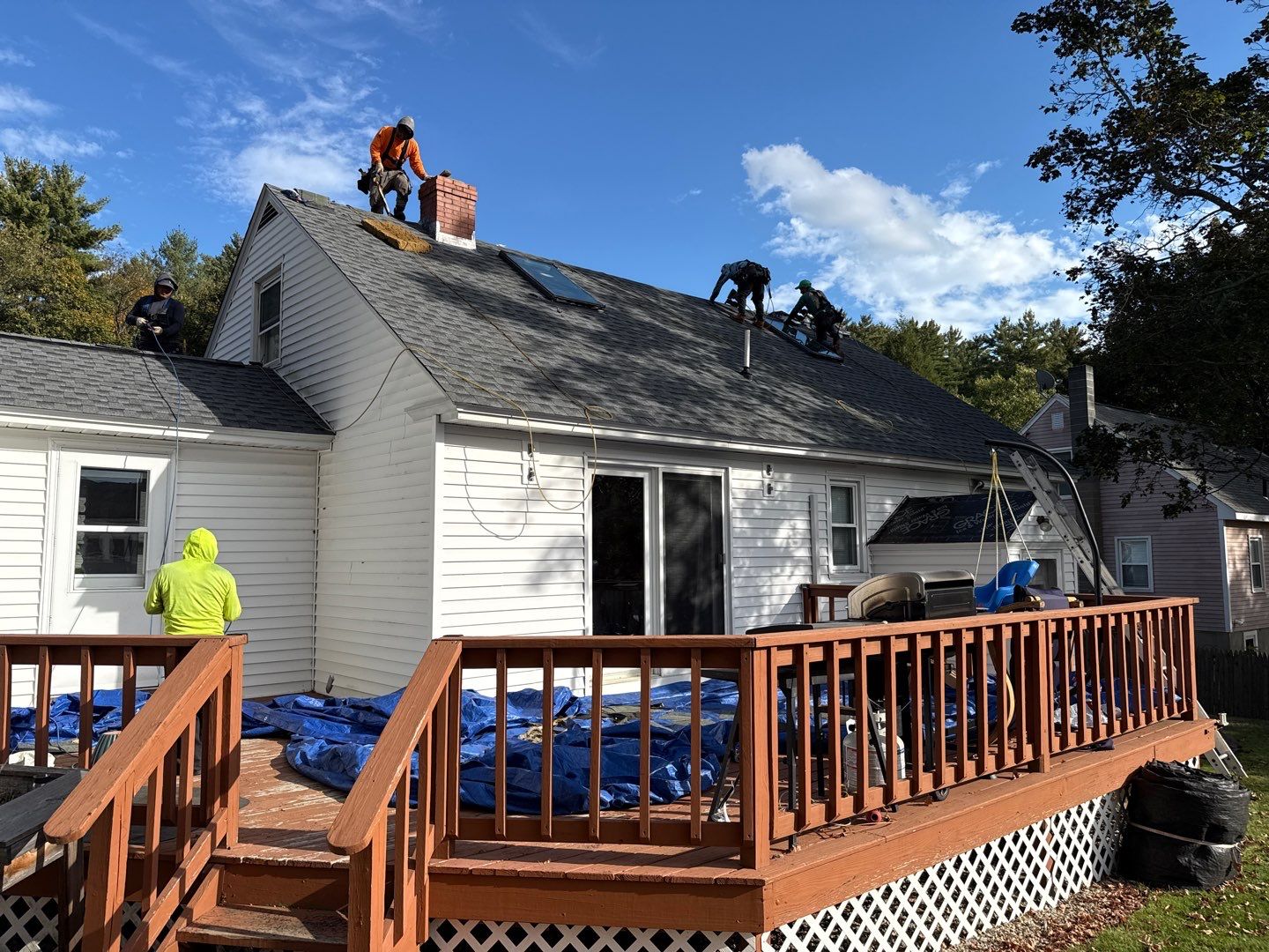 Complete Roof Replacement with GAF Pewter Gray HDZ™ Shingles, VELUX Skylights & New Gutters by Sensible Home Solutions