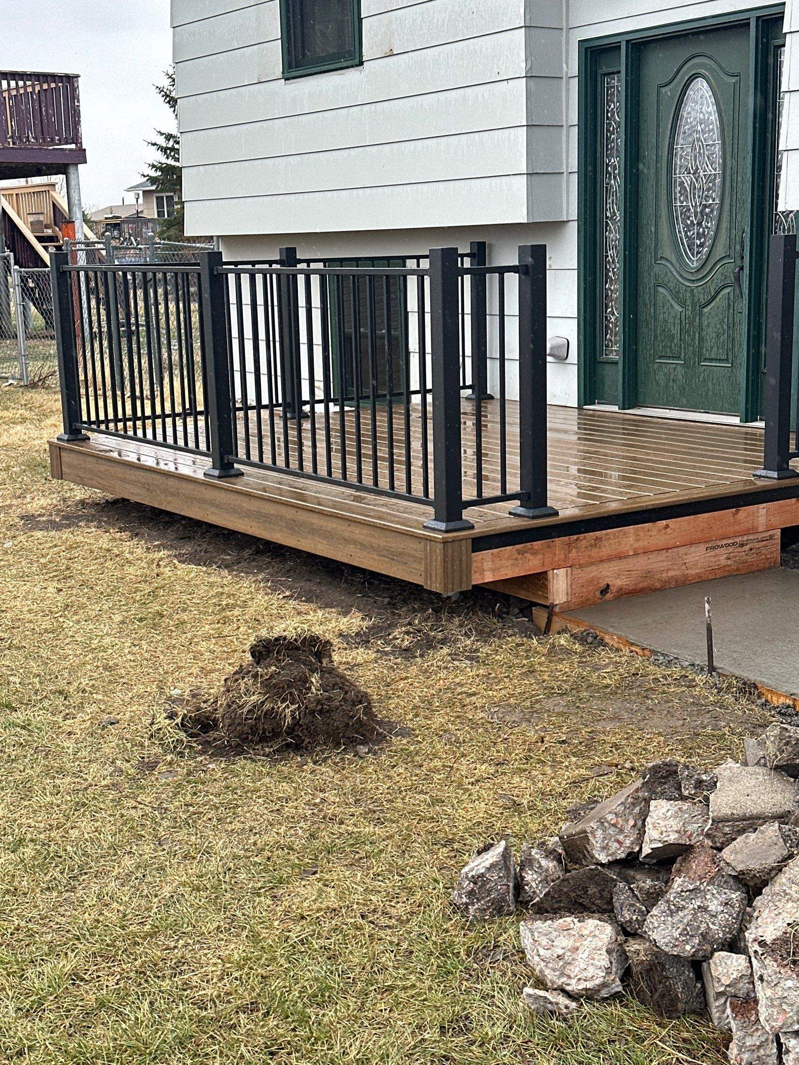 Deck Installation using Trex by Weather-Tite Exteriors LLC