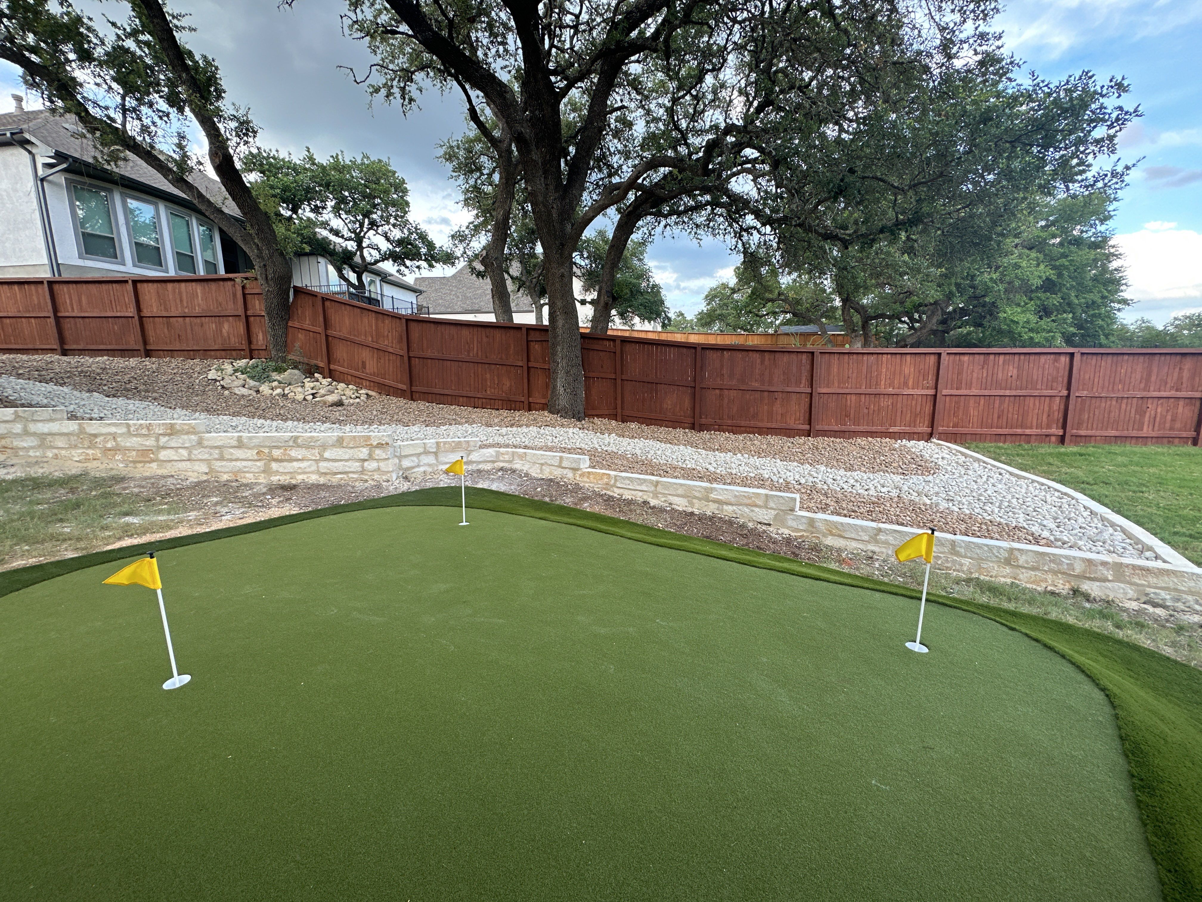 Dry Creek and Landscape Wall by Singer Services
