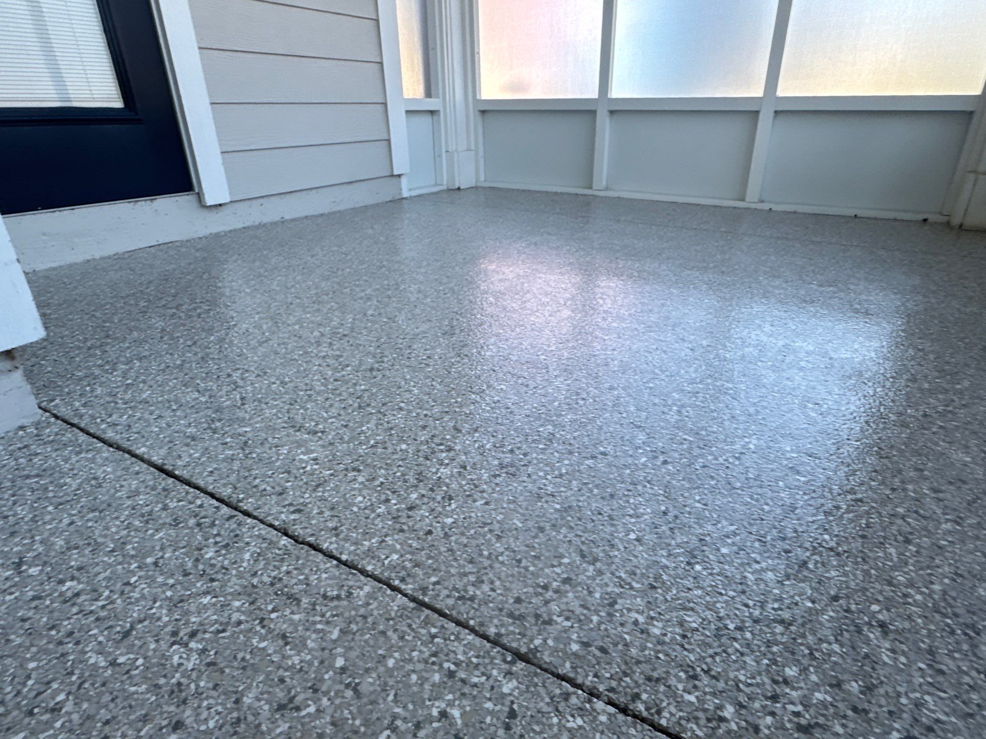 Front and Back Porches  in Micanopy, FL (Front Porch: Slate Stone, Back Porch: Mount Everest) by Cross Creek Concrete Coatings