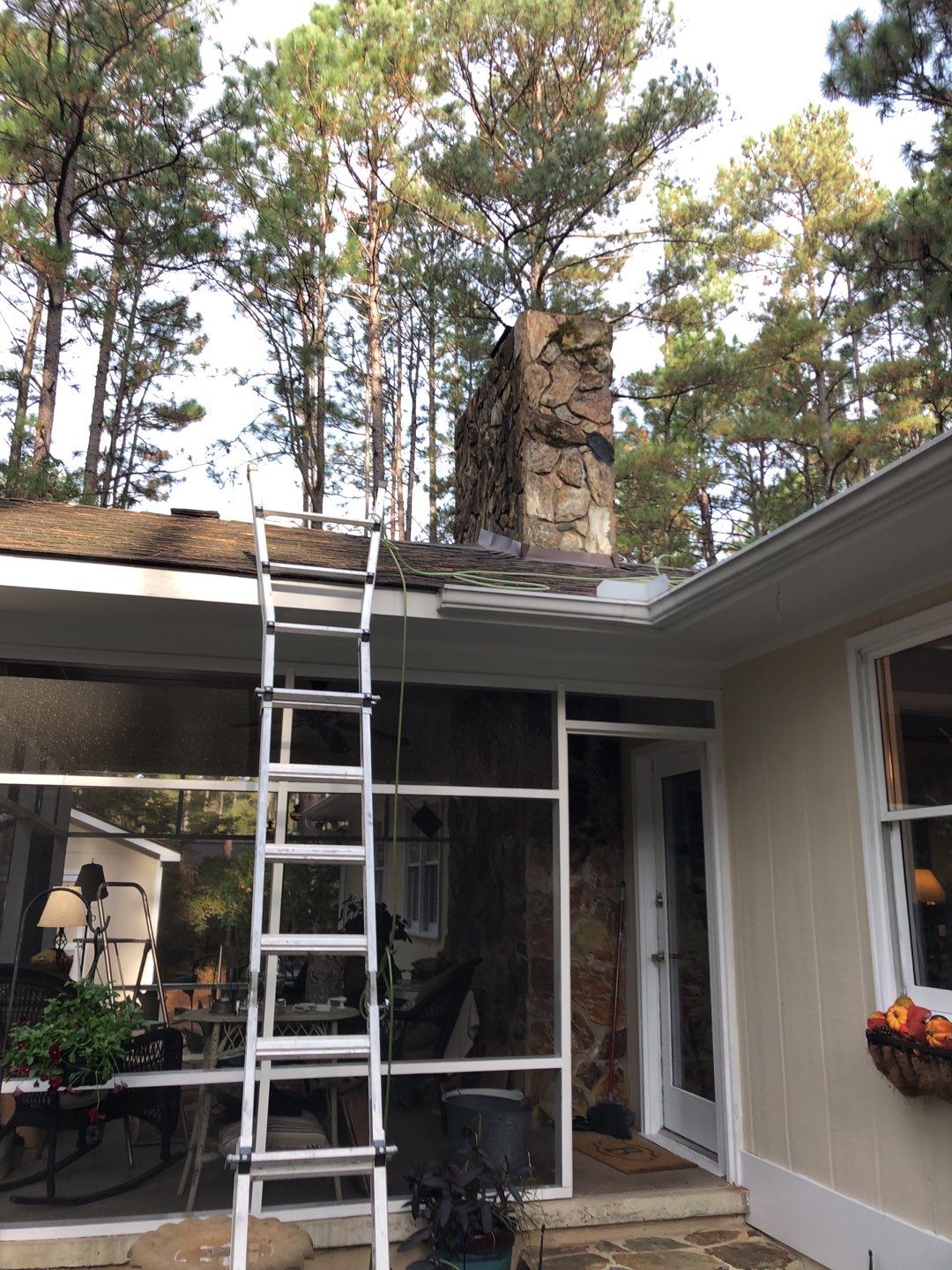 Chimney Flashing using Roof Repair by American Roofing NC
