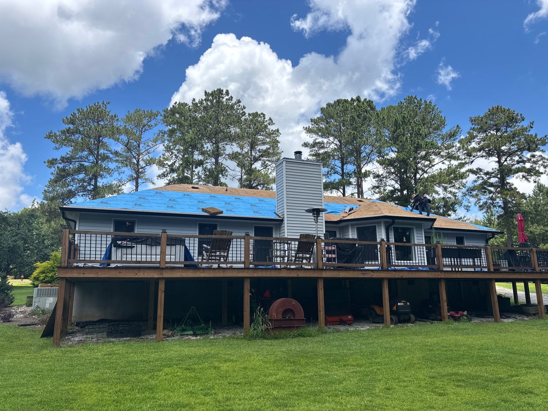 Asphalt Shingle Roof Replacement and Decking Repair in Edgefield by Roofers LLC