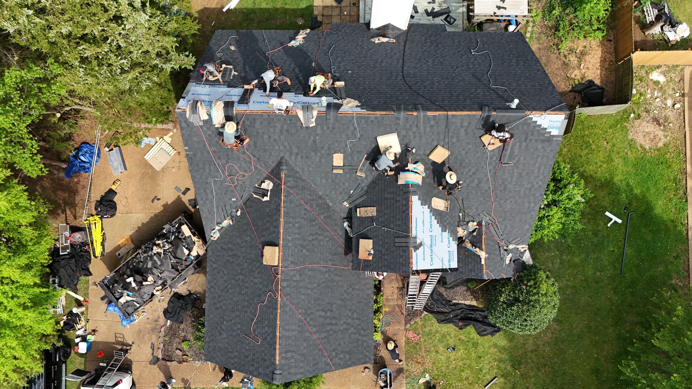 Charcoal Black Re-Roof by Royal House LLC