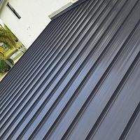 24ga 1.5" Mechanical Seam Matte Black by Total Roofing System The Metal Roof Experts
