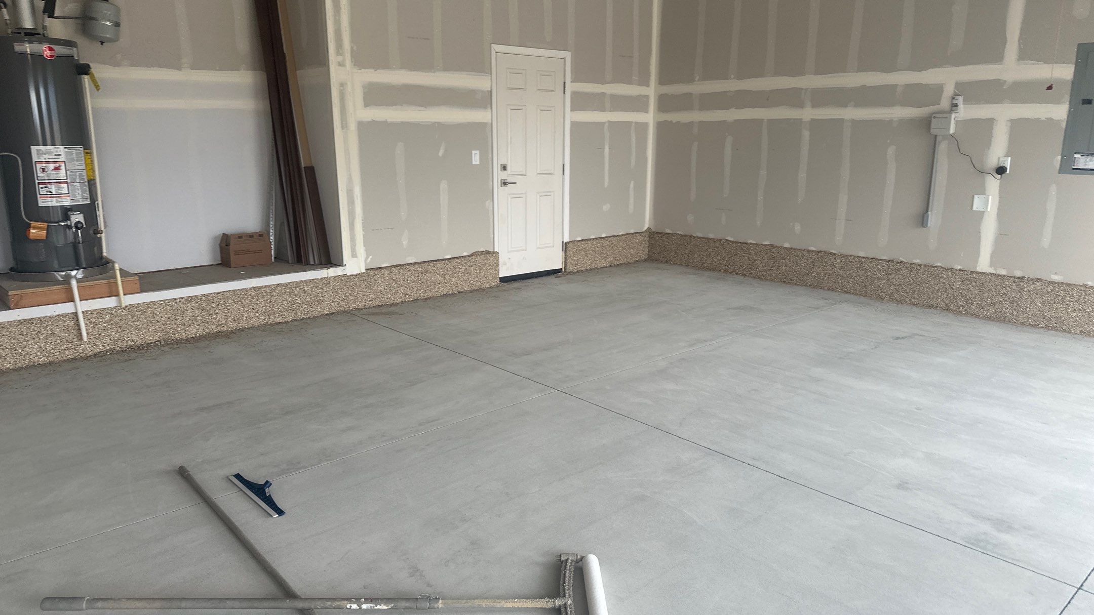 Garage Transformation using Sandstone by Croc Coatings, LLC
