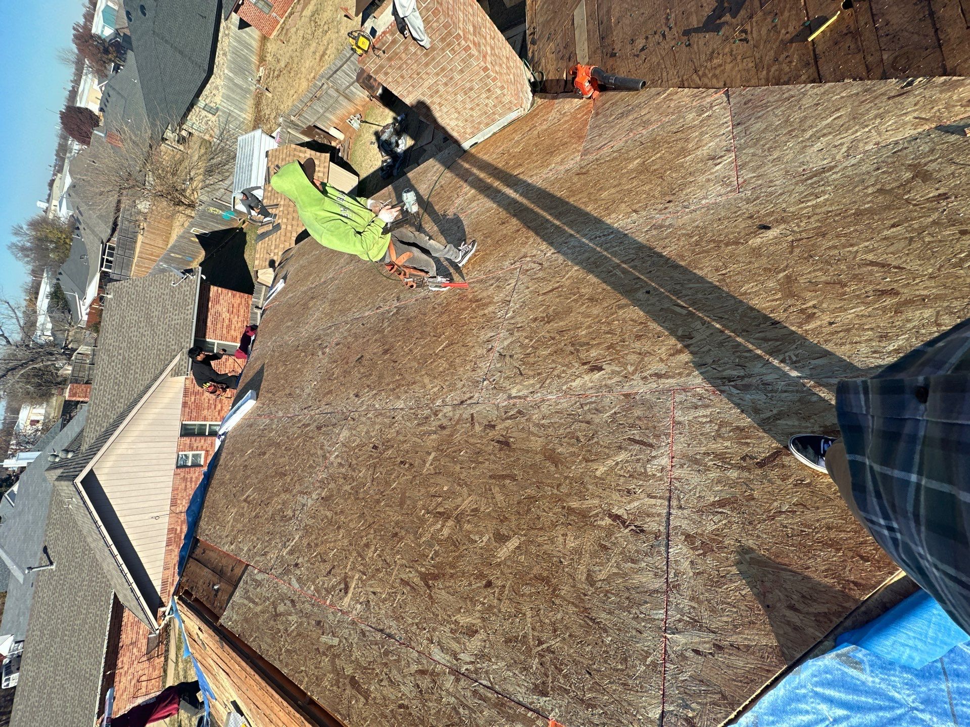 Residential Roofing Installation using titan xt rustic cedar by Thunder City Roofing