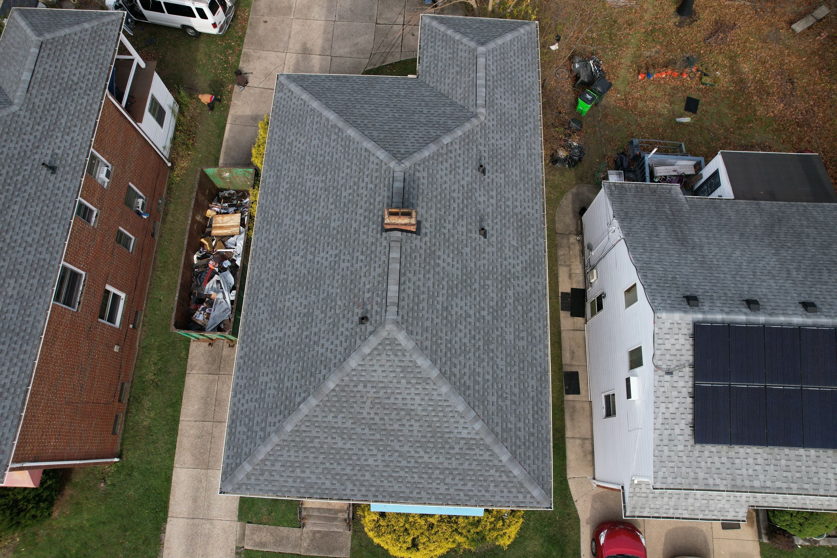 Twin South Euclid Duplex's - GAF Timberline HDZ Pewter Gray Roof Replacement by Atlas Roofing & Restoration
