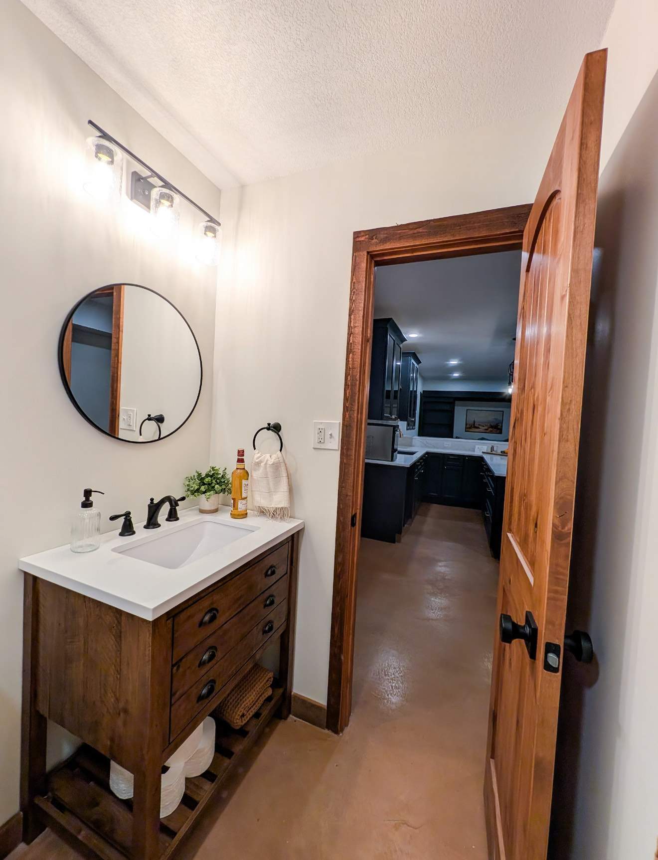 Basement Floor Remodel with Haven Reno KC by Big Red Decorative Concrete, LLC