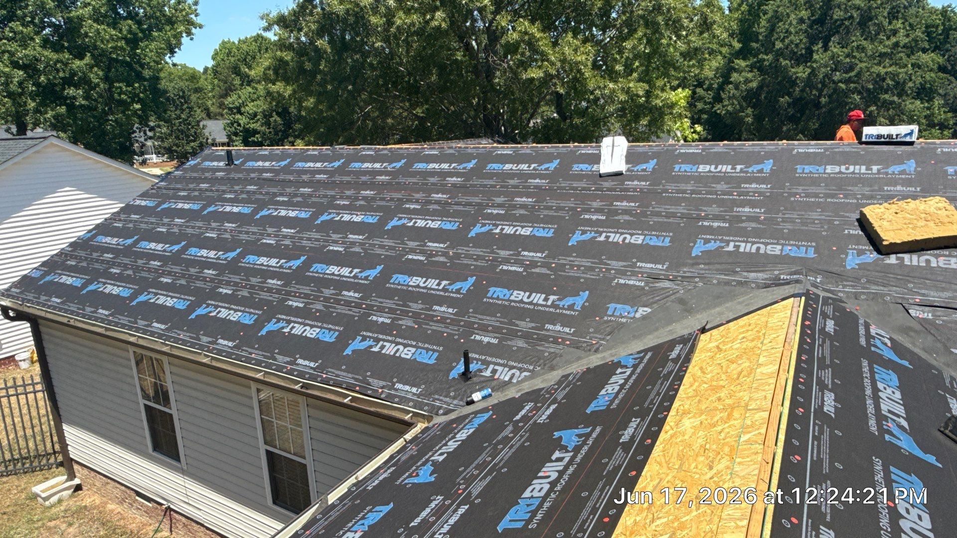 Roof replacement and interior repair by hail and wind damage by Just Brilliant Restoration JBR