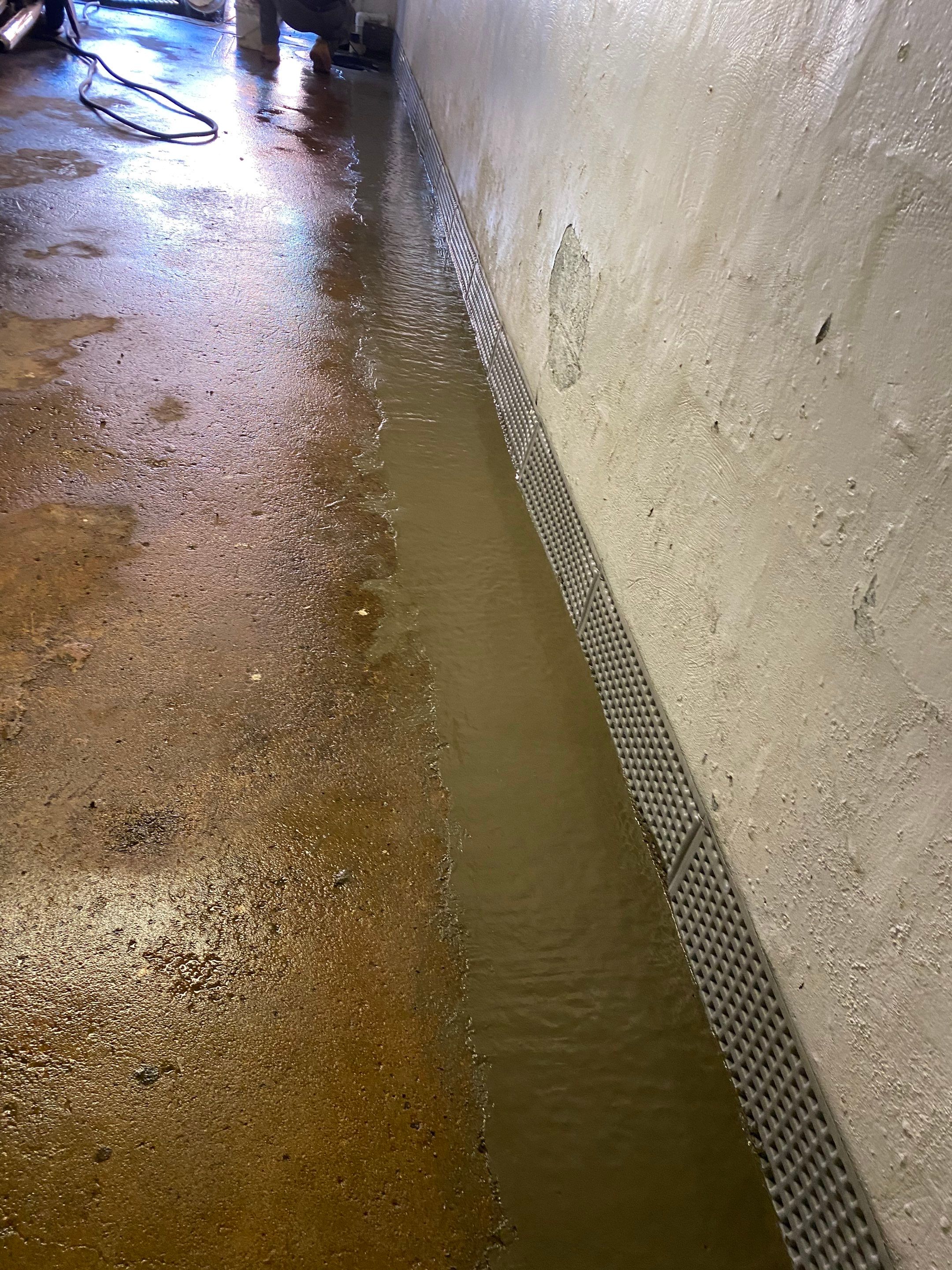 Interior French Drain Job in Bayonne, NJ by Pure Service Pro, LLC 