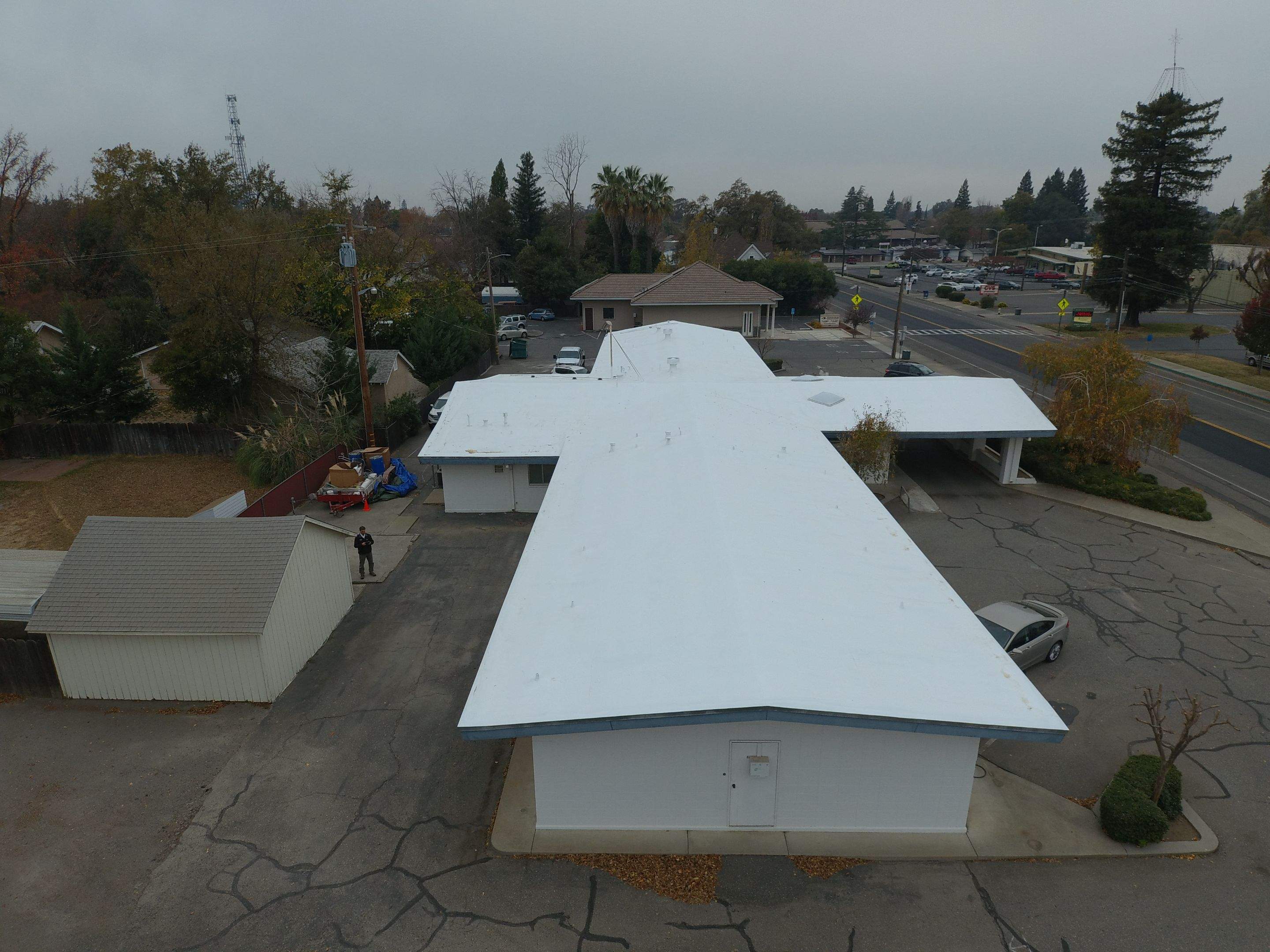 Spray foam and coatings using Conklin Benchmark/PUMA XL coatings and spray foam by Straight Edge Roofing Inc