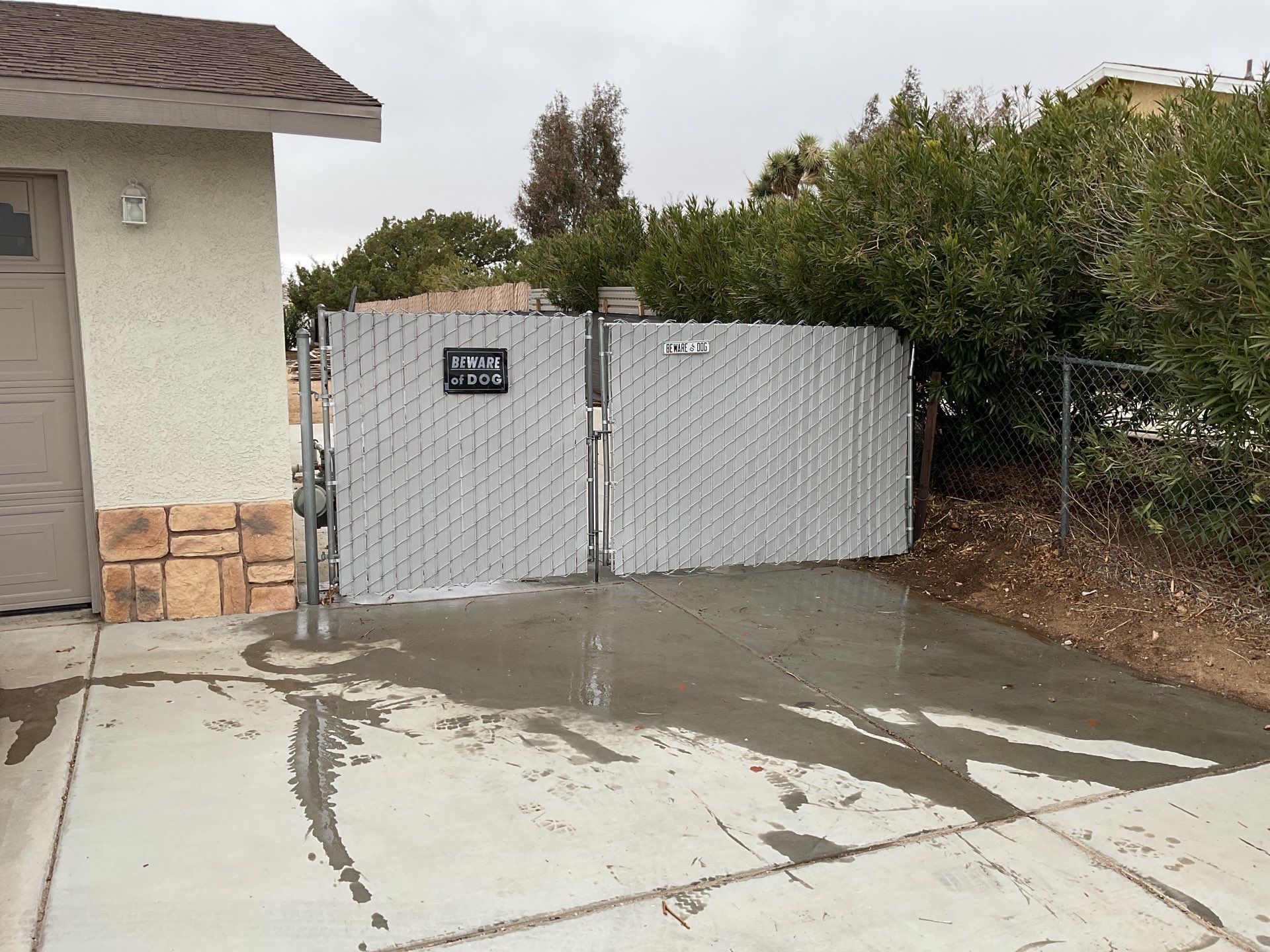 Fence Installation using Privacy chain link  by Fence Guys Inc. 
