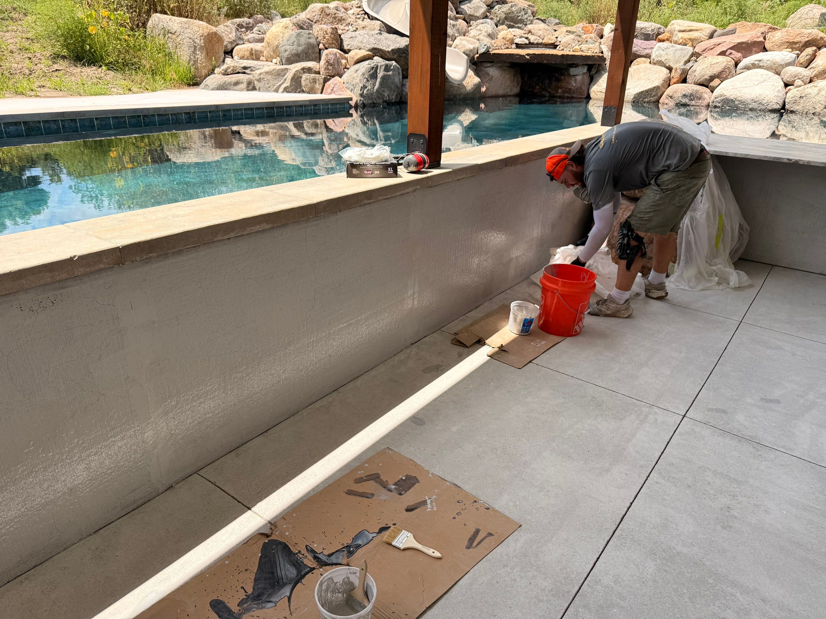 Pool Cabana  by Granite Garage Floors