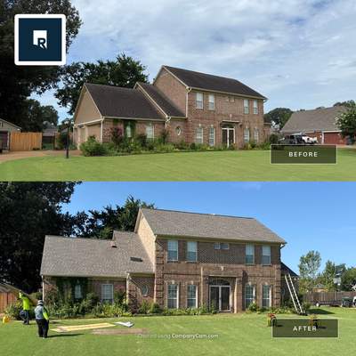 Full Residential Roof Replacement for Southaven Brick Colonial Home